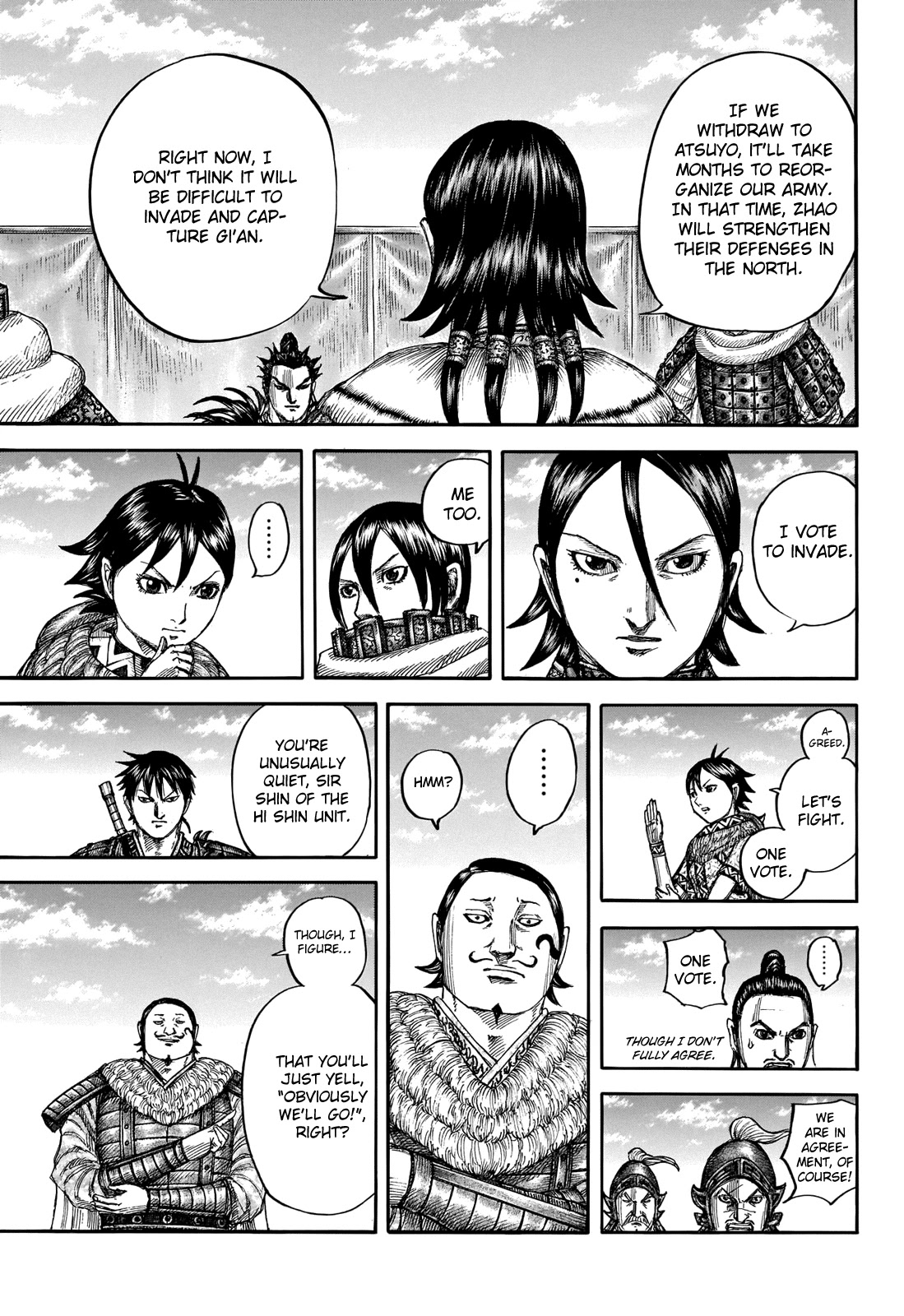 Kingdom manga, chapter 711, page 17 of 21
