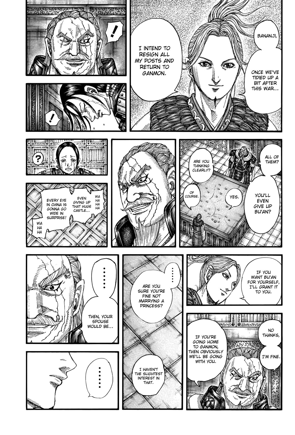 Kingdom manga, chapter 772, page 9 of 21