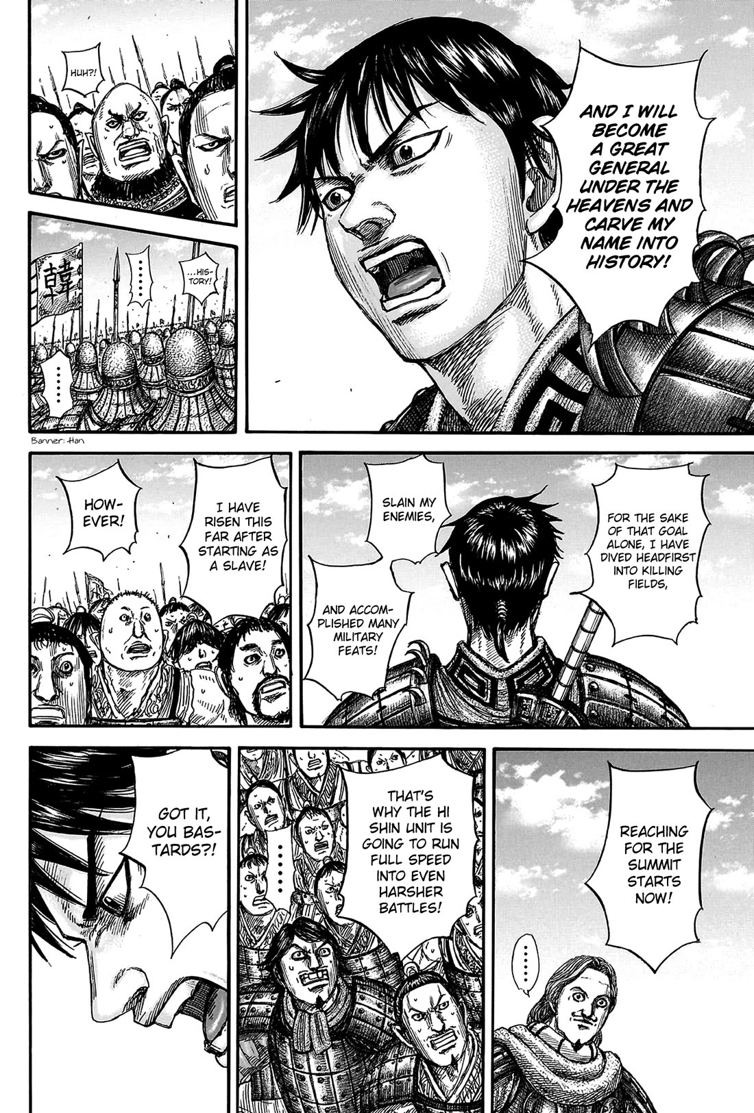 Kingdom manga, chapter 816, page 18 of 21