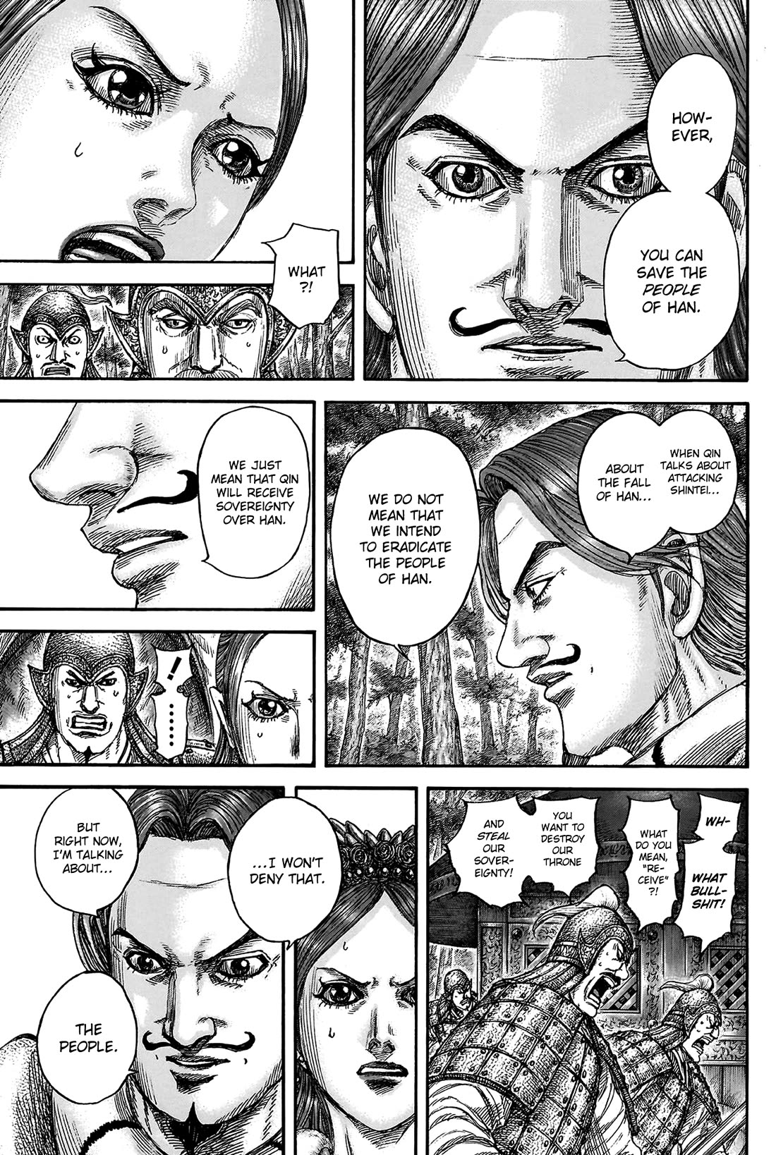 Kingdom manga, chapter 819, page 19 of 21