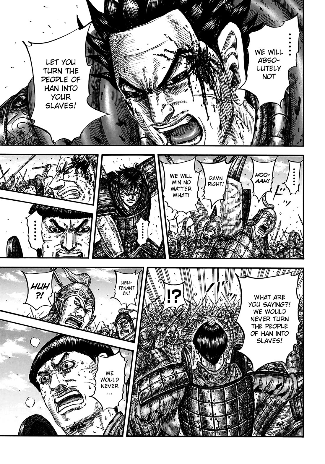 Kingdom manga, chapter 825, page 14 of 22