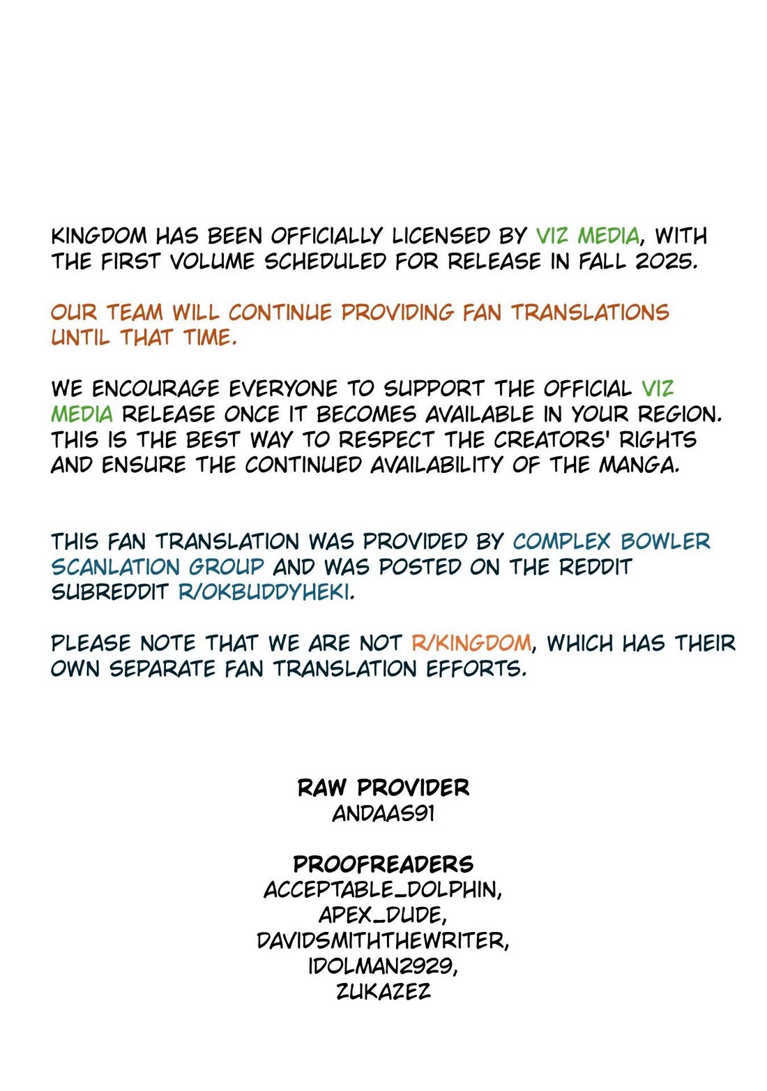 Kingdom Chapter 834 page 1 - Chapter 834