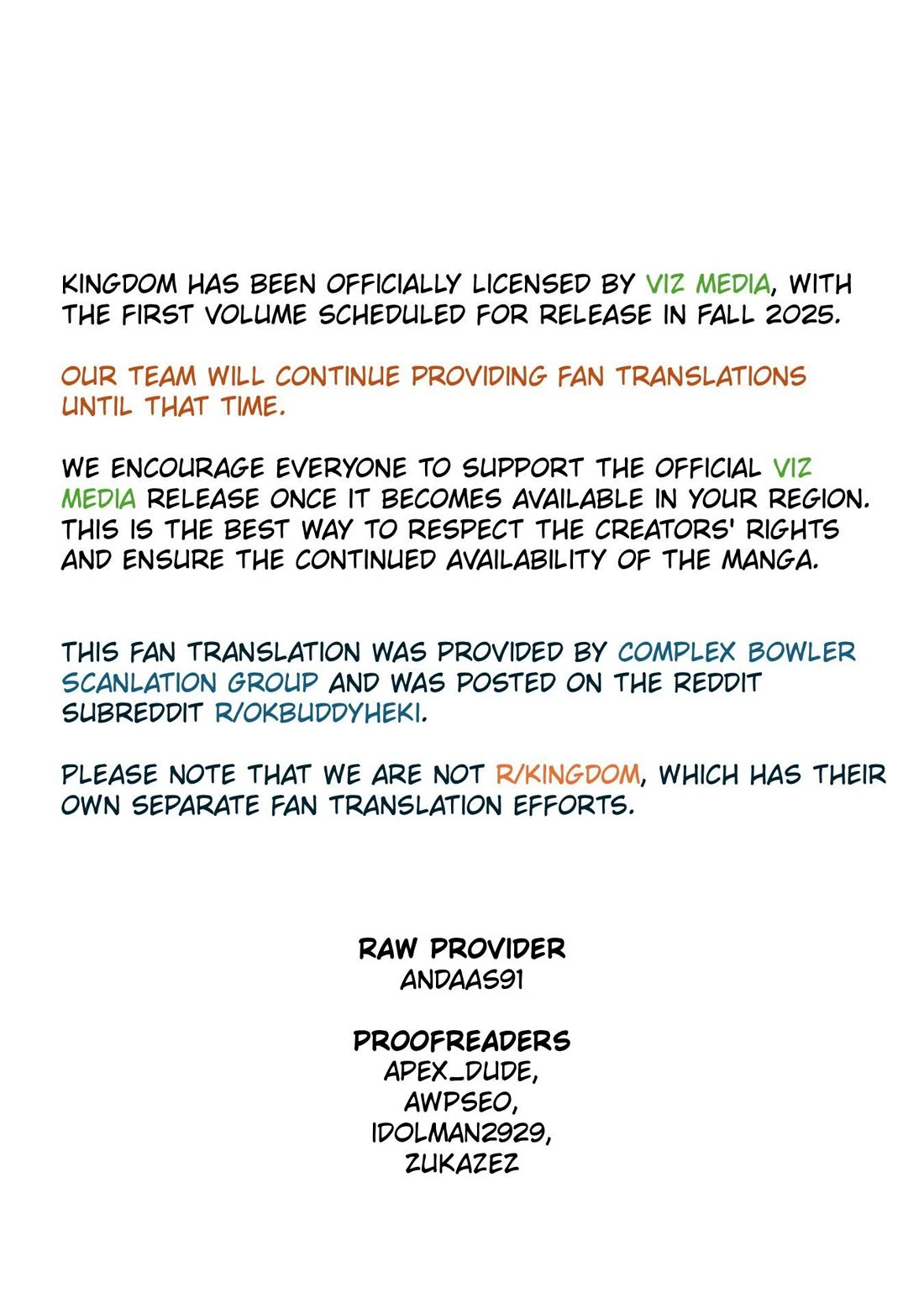 Kingdom Chapter 836 page 1 - Chapter 836