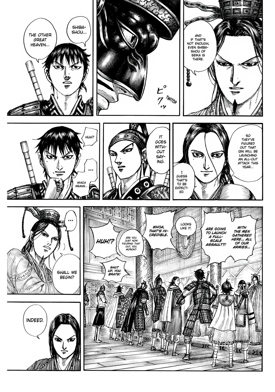 Kingdom manga, chapter 847, page 14 of 20