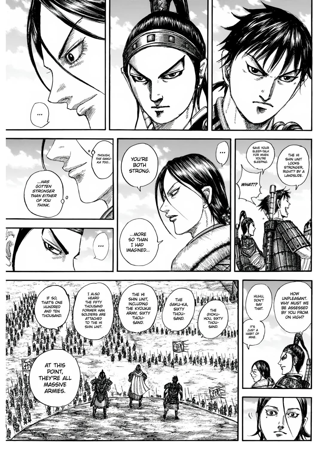 Kingdom manga, chapter 850, page 16 of 20