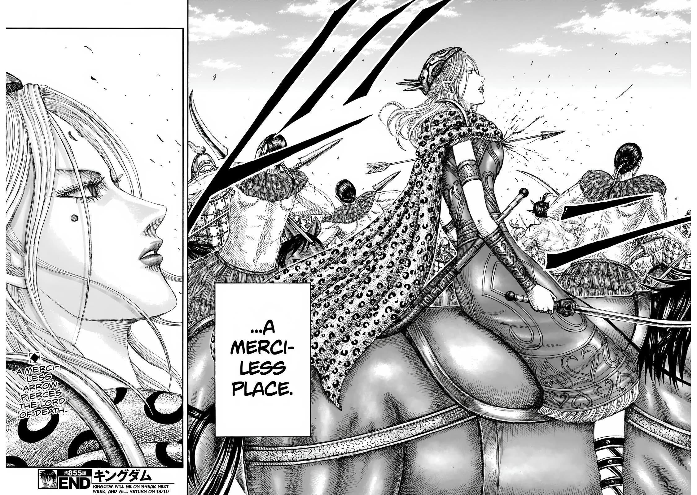 Kingdom manga, chapter 855, page 19 of 19