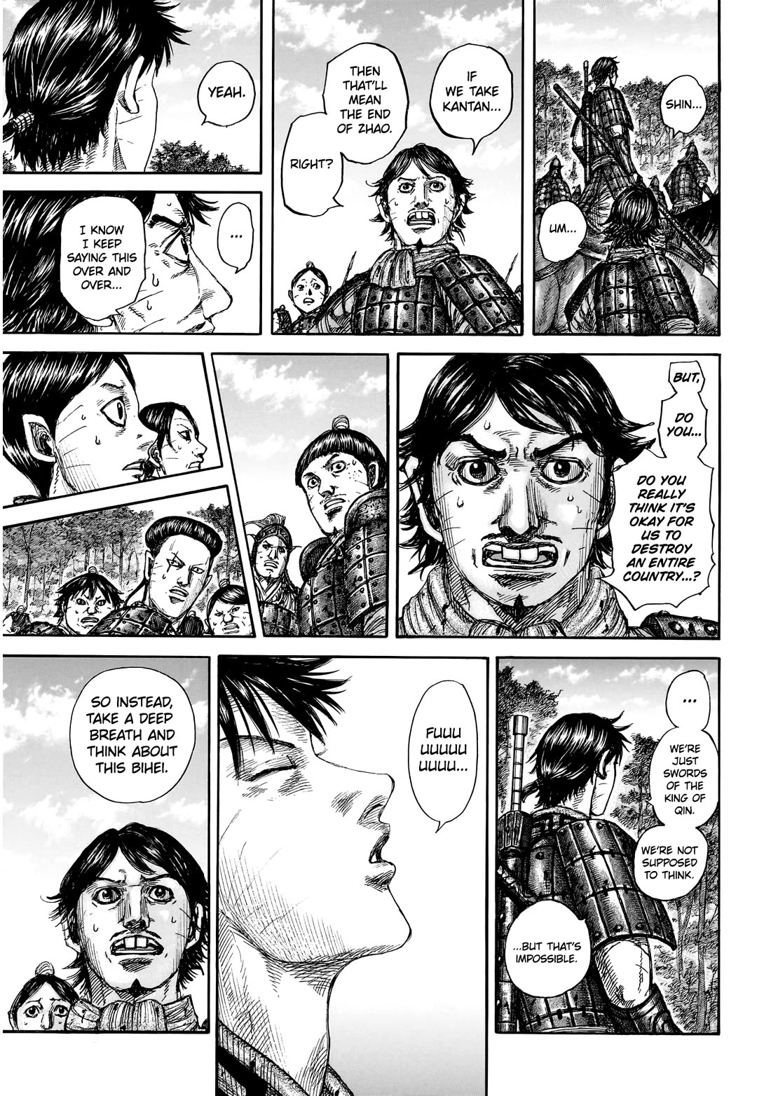 Kingdom manga, chapter 876, page 17 of 20