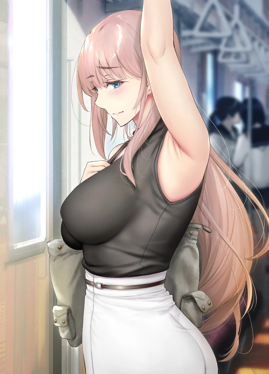 Kininaru Danshi ni ○○ suru On'nanoko. Chapter 24 page 2 - Chapter 24: A female boss who rides the train to work at the same time as the subordinate she's interested in and acts like she just happened to be there, but tries to get him to notice that she's a woman.