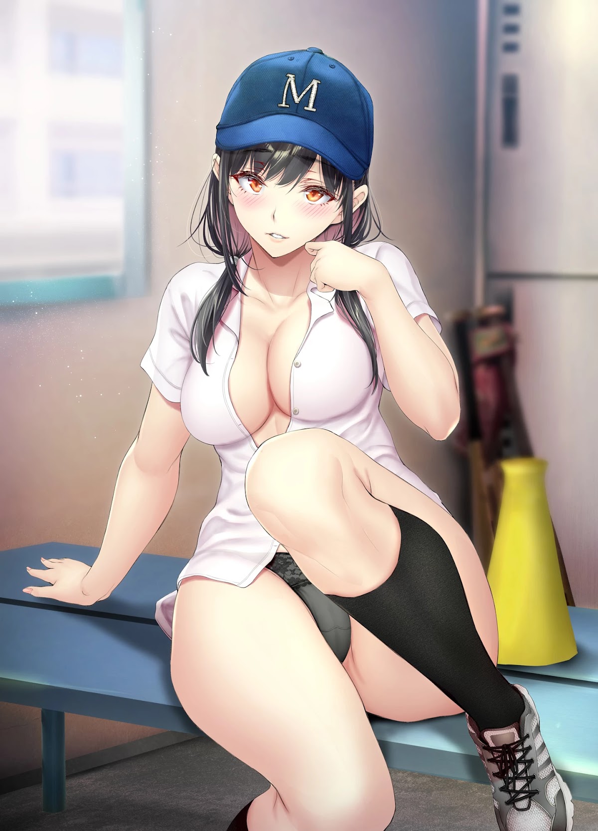 Kininaru Danshi ni ○○ suru On'nanoko. Chapter 25 page 2 - Chapter 25: A female baseball club manager who secretly waits in the club room to give secret support to a boy who's forced to live a celibate life in the dorms.
