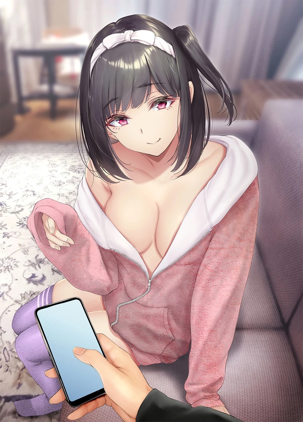 Kininaru Danshi ni ○○ suru On'nanoko. Chapter 29 page 2 - Chapter 29: A devilish imouto who's way too interested in her brother's hobbies, and always comes near him and peeks at his phone while preventing him from looking at it whenever he's using it.