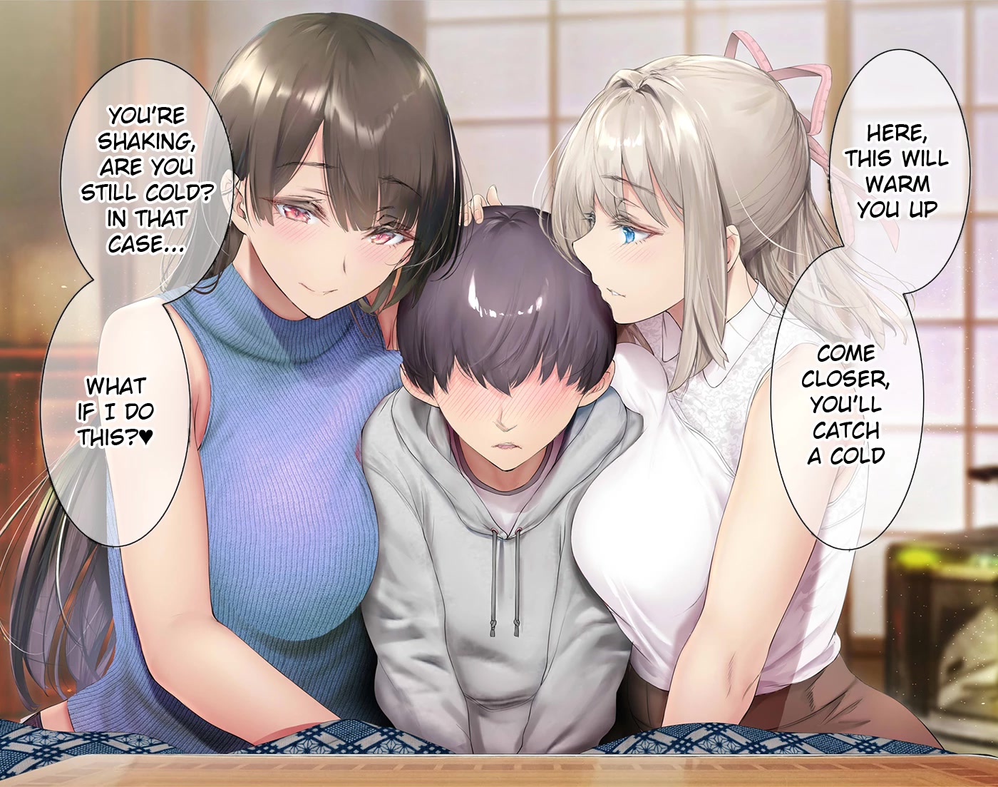 Kininaru Danshi ni ○○ suru On'nanoko. Chapter 54 page 1 - Chapter 54: Relative onee-sans who rubbed the lap of the boy they're interested in when he came home at the end of the year since he seemed cold under the kotatsu.