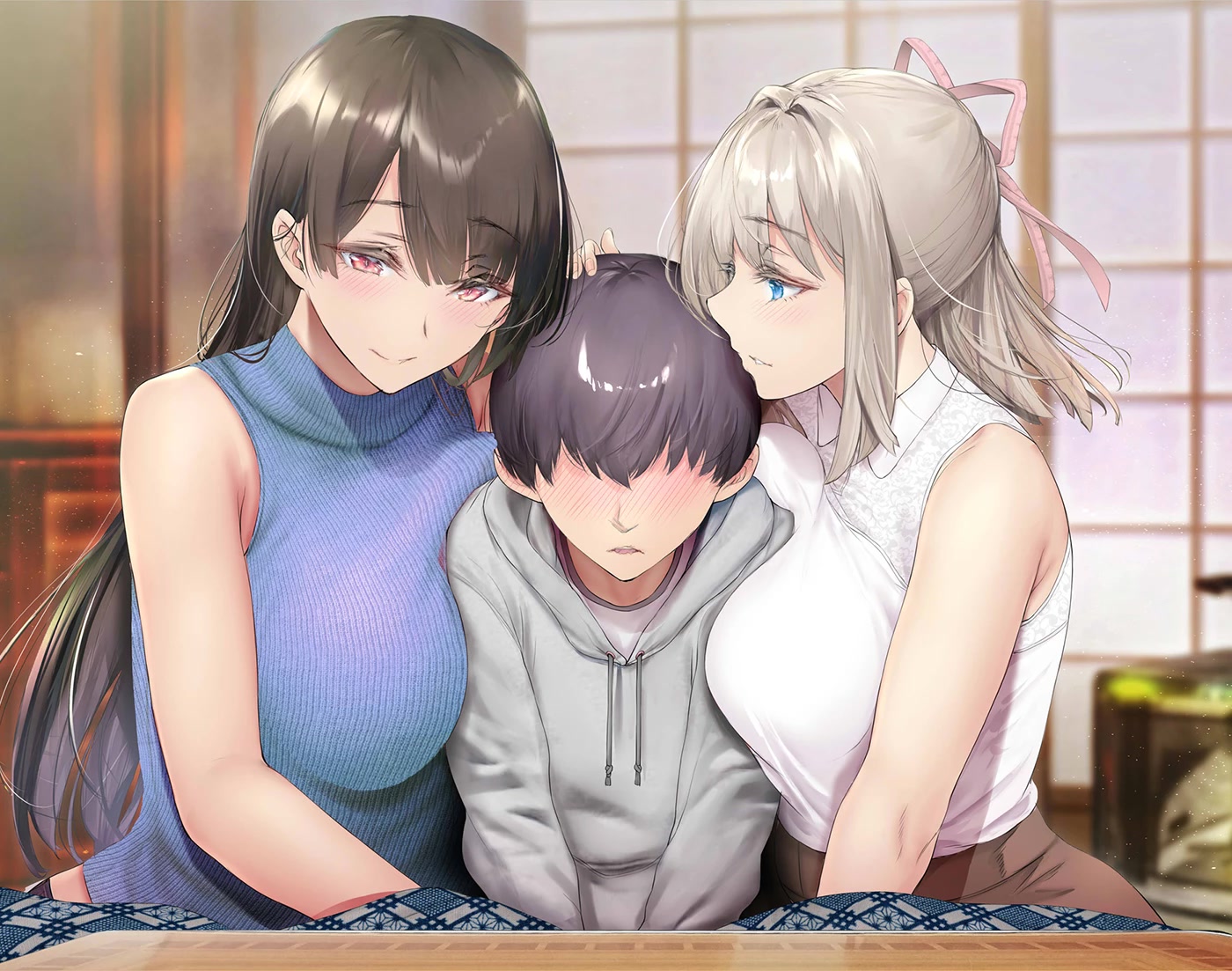 Kininaru Danshi ni ○○ suru On'nanoko. Chapter 54 page 2 - Chapter 54: Relative onee-sans who rubbed the lap of the boy they're interested in when he came home at the end of the year since he seemed cold under the kotatsu.