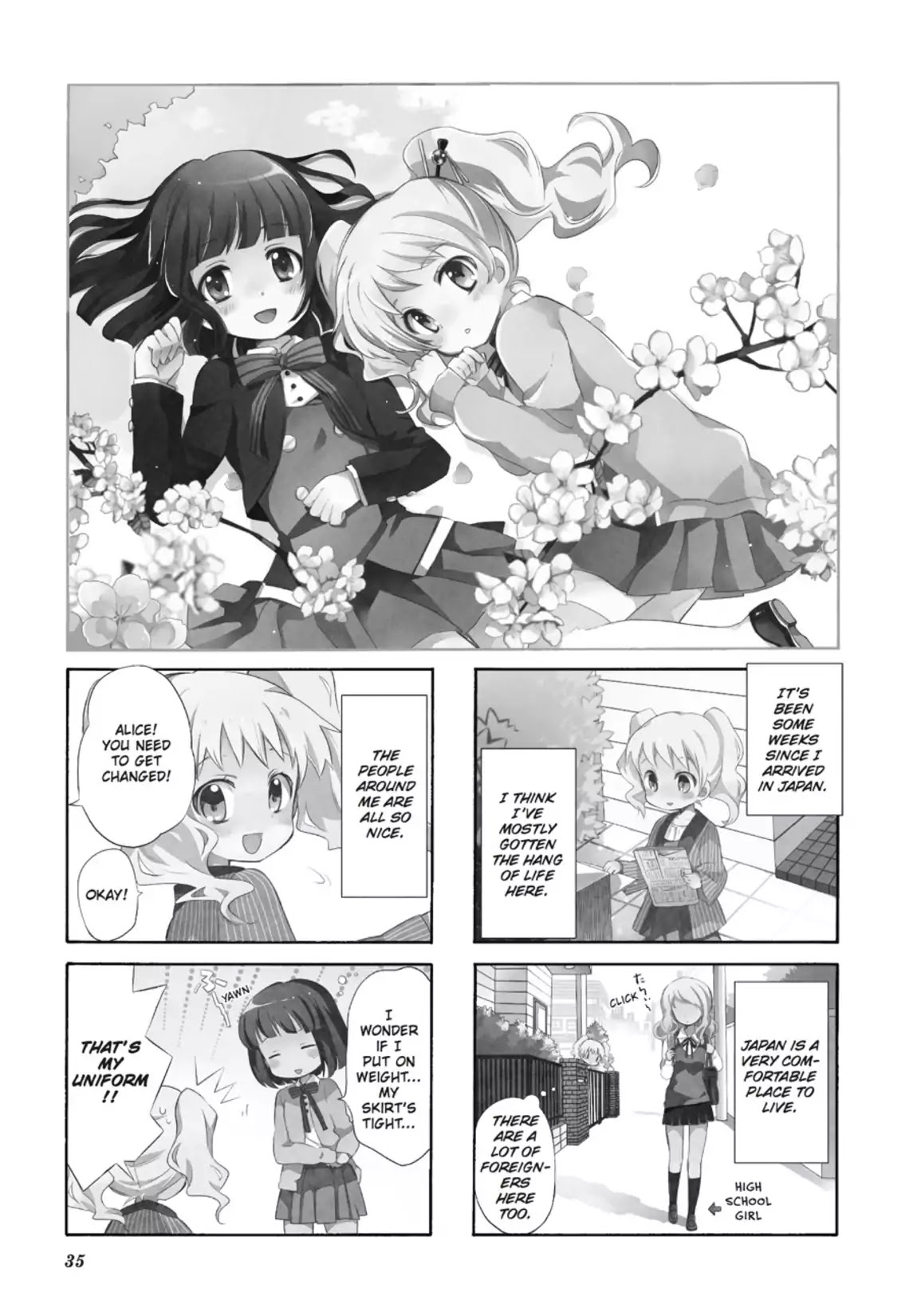 Kiniro Mosaic Chapter 5 page 1 - Chapter 5