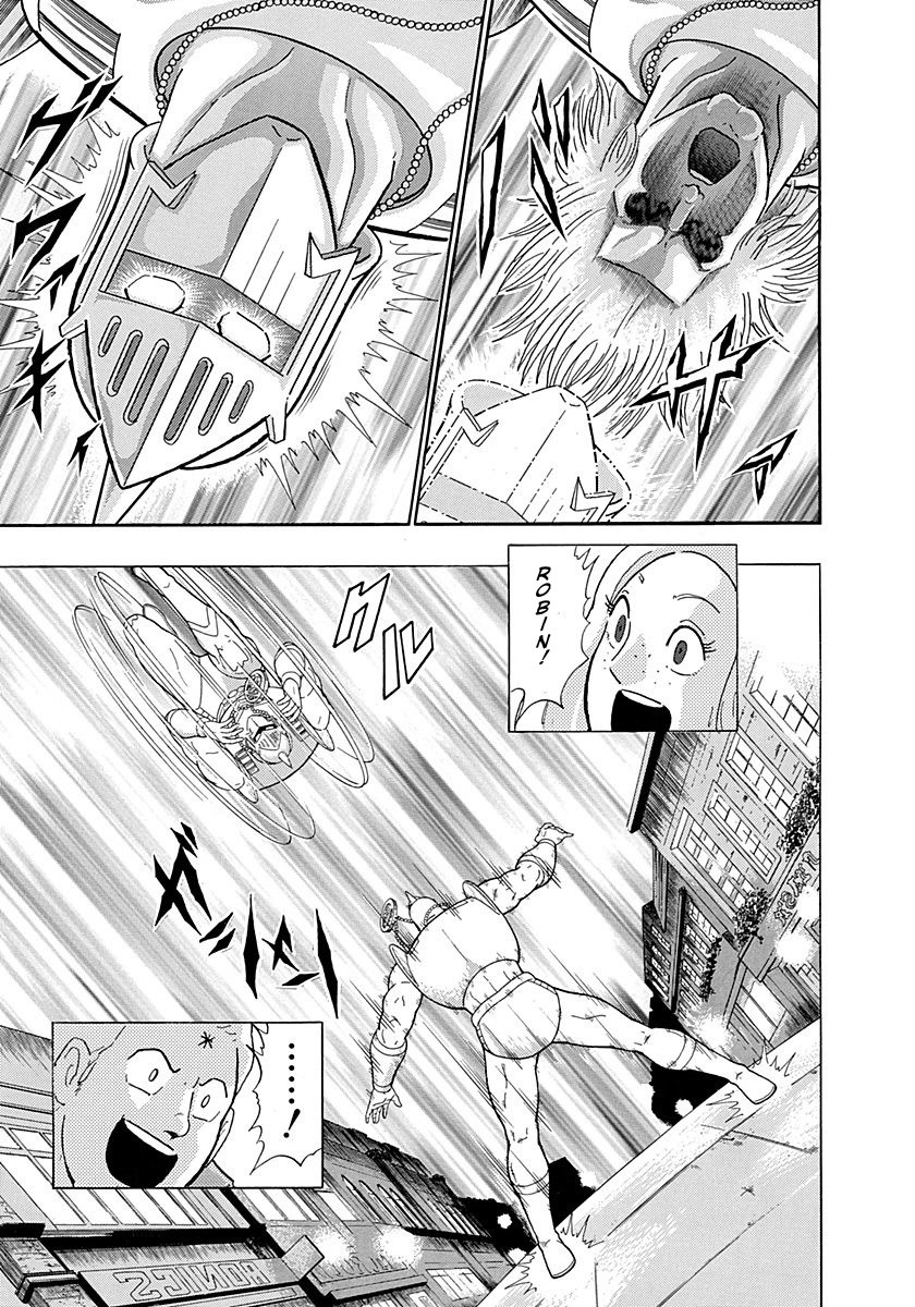 Kinnikuman Nisei Chapter 299 page 9 - Chapter 299: The Young Master of London: Part Six: Protect the Weak! Power of Justice!