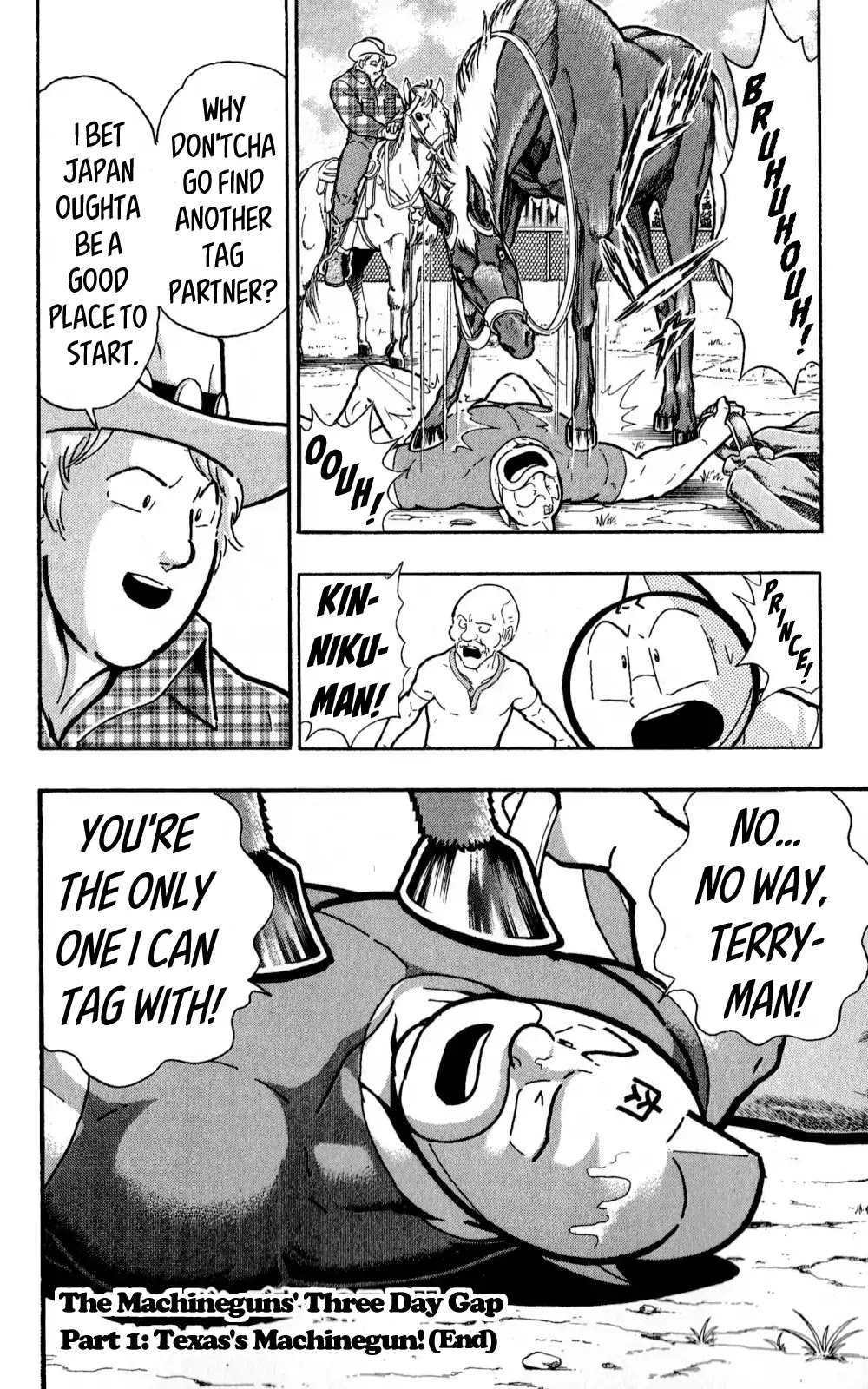 Kinnikuman Oneshot Collection Chapter 3 page 21 - Chapter 3: The Machineguns' Three Day Gap (Texas's "Machinegun"! & The Start of a Legend!)