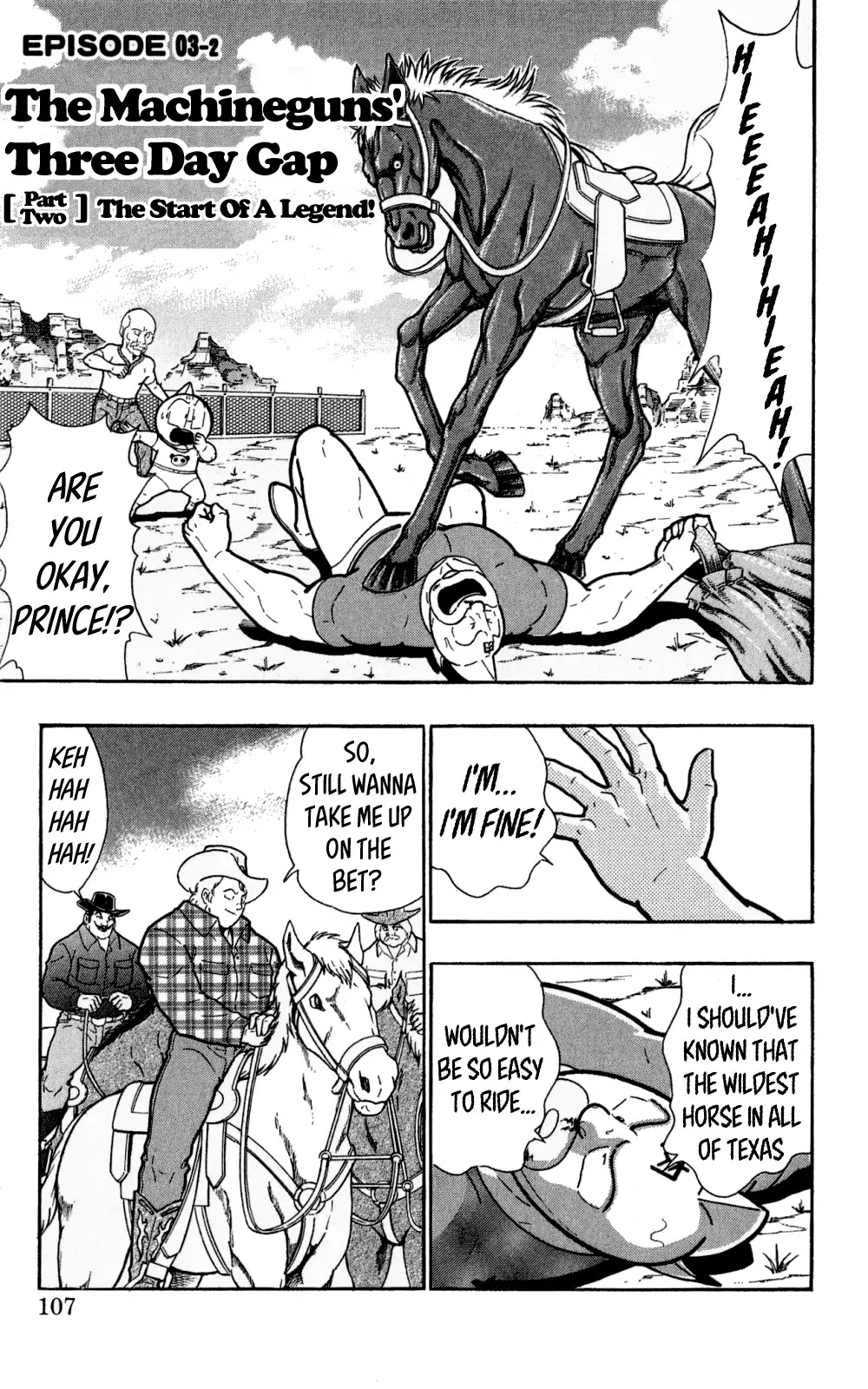 Kinnikuman Oneshot Collection Chapter 3 page 22 - Chapter 3: The Machineguns' Three Day Gap (Texas's "Machinegun"! & The Start of a Legend!)