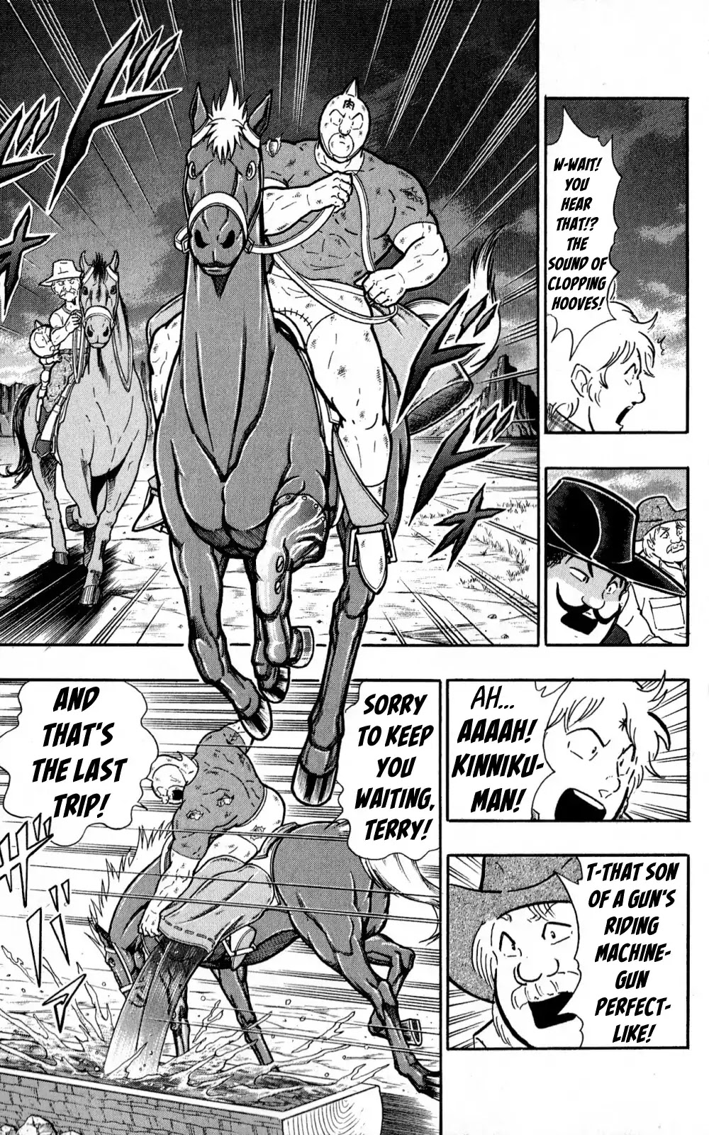 Kinnikuman Oneshot Collection Chapter 3 page 38 - Chapter 3: The Machineguns' Three Day Gap (Texas's "Machinegun"! & The Start of a Legend!)