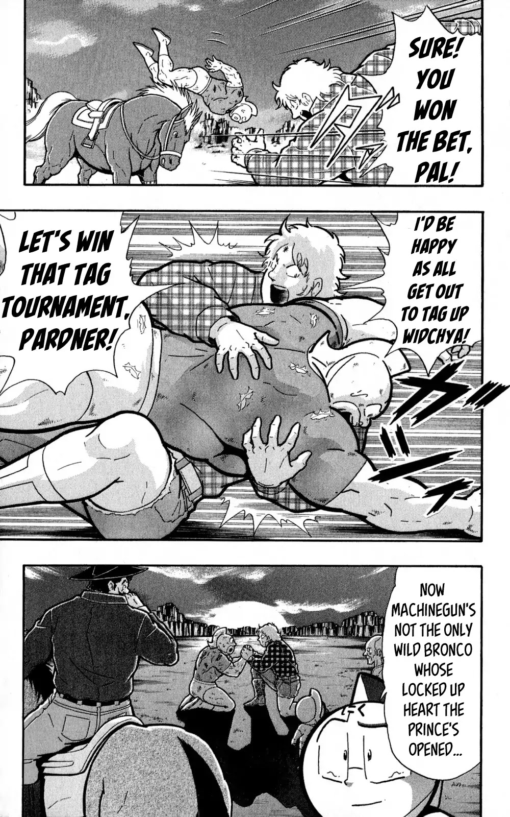 Kinnikuman Oneshot Collection Chapter 3 page 40 - Chapter 3: The Machineguns' Three Day Gap (Texas's "Machinegun"! & The Start of a Legend!)