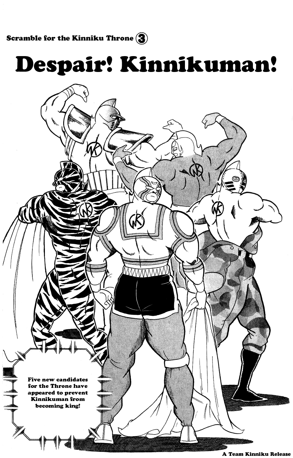 Kinnikuman Chapter 276.2 page 1 - Chapter 276 v2 : Scramble for the Kinniku Throne 3: Despair! Kinnikuman!