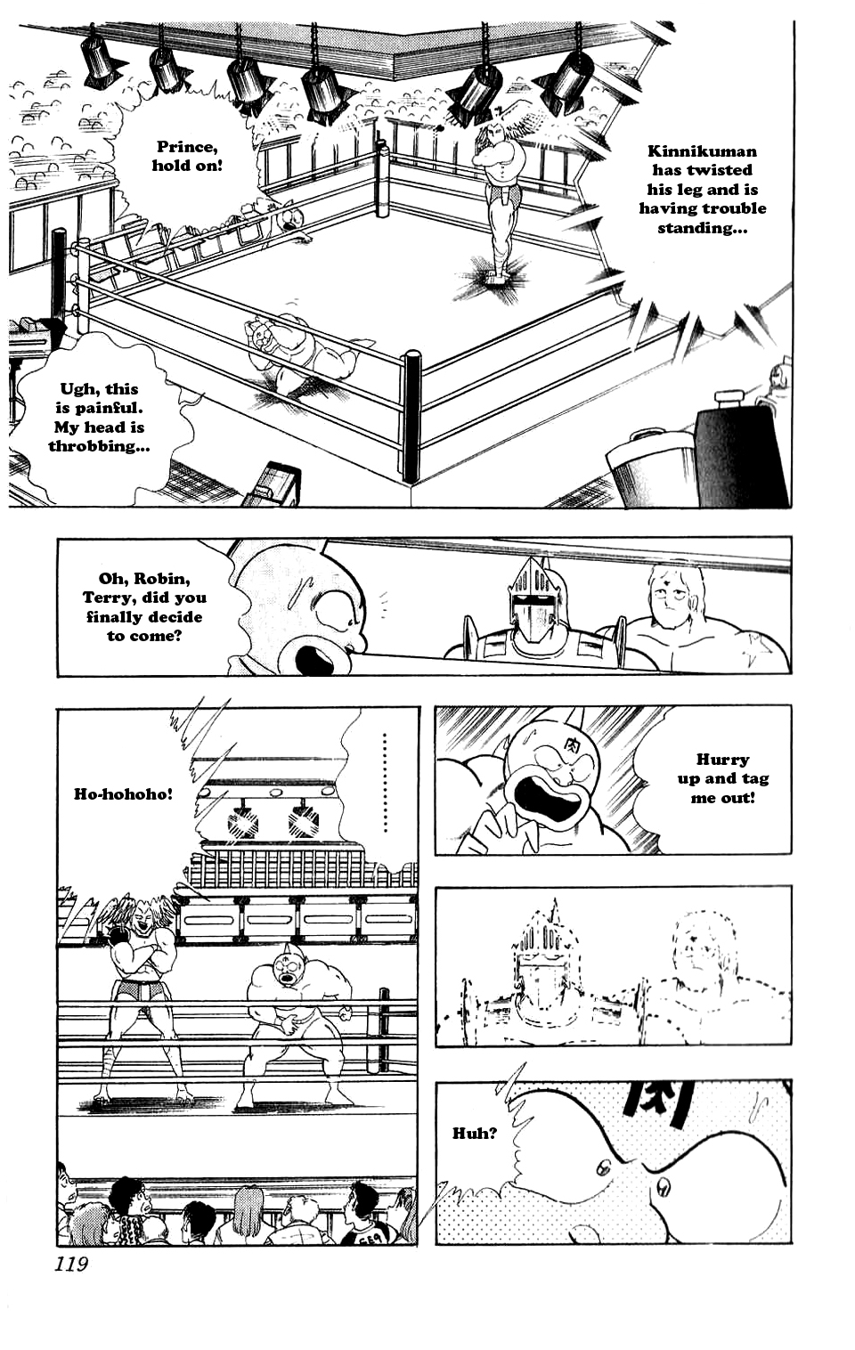 Kinnikuman Chapter 279.2 page 13 - Chapter 279 v2 : Scramble for the Kinniku Throne 6: Birdman-Hawkman!