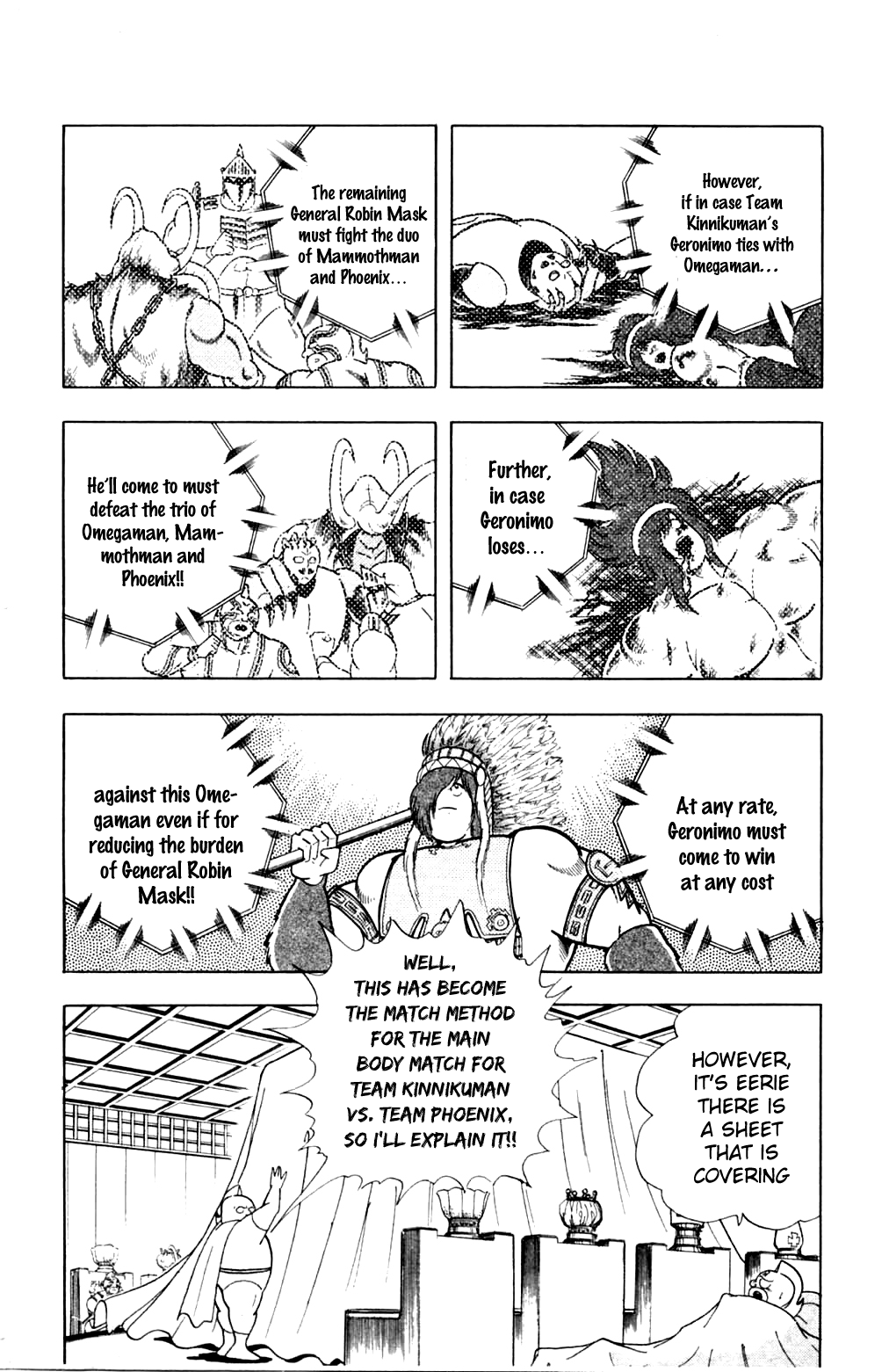Kinnikuman Chapter 356.2 page 14 - Chapter 356 v2 : Scramble for the Kinniku Throne 83: The Enigmatic Choujin Hunter!!