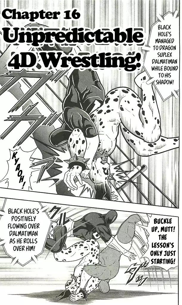 Kinnikuman Chapter 407 page 1 - Chapter 407: Unpredictable 4D Wrestling!