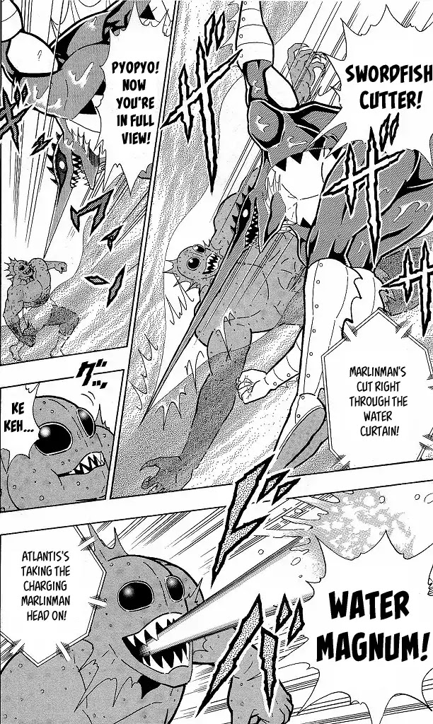 Kinnikuman Chapter 411 page 10 - Chapter 411: "Move VS Move" Battle Between Aquatic Chojin!