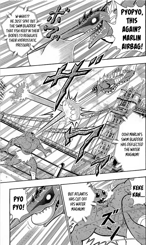 Kinnikuman Chapter 411 page 11 - Chapter 411: "Move VS Move" Battle Between Aquatic Chojin!