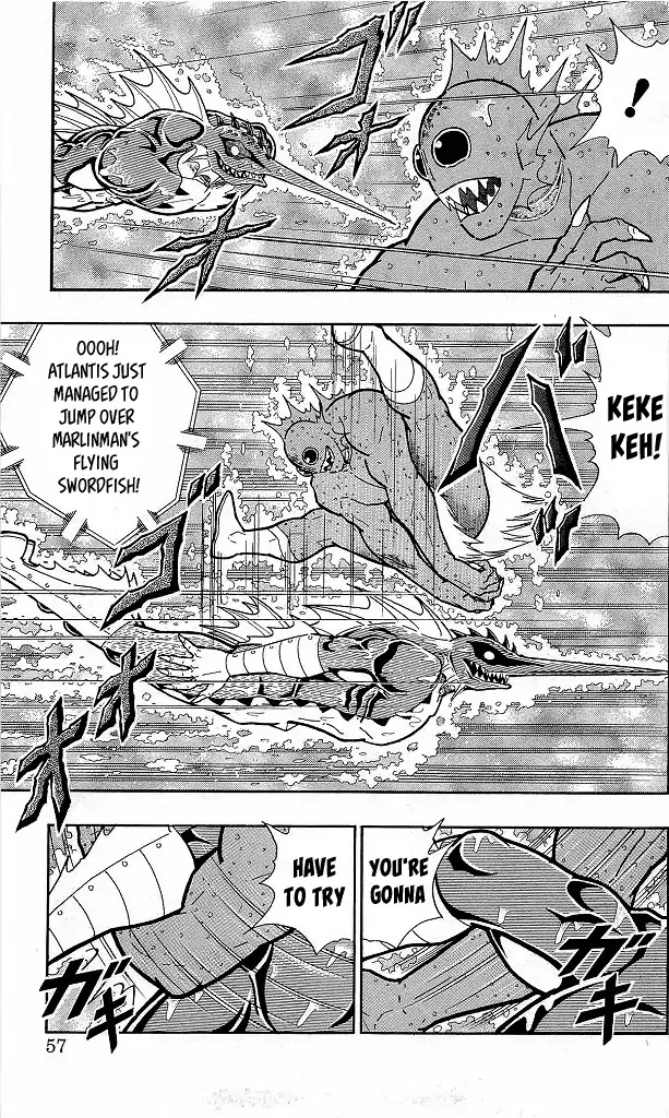 Kinnikuman Chapter 412 page 11 - Chapter 412: Underwater Battle! Life or Death Battle in the River Thames!