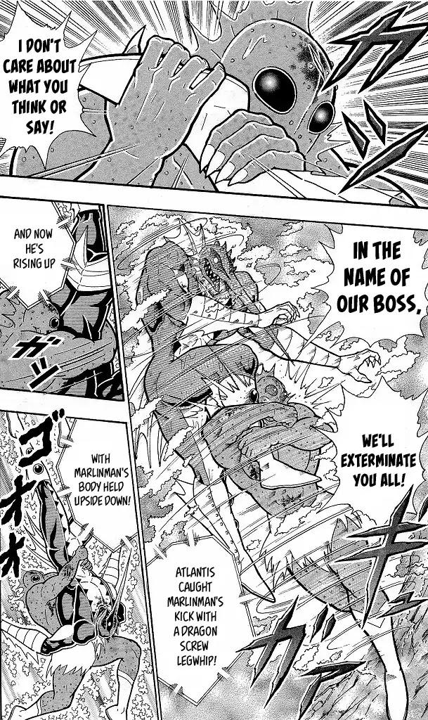 Kinnikuman Chapter 412 page 14 - Chapter 412: Underwater Battle! Life or Death Battle in the River Thames!