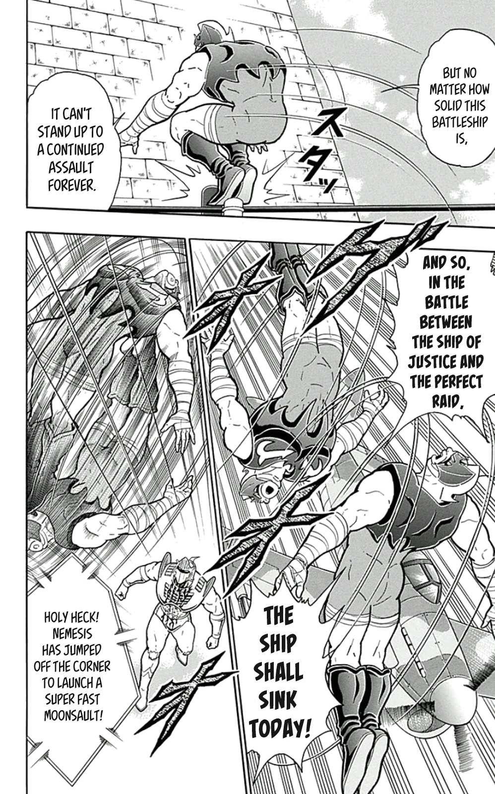 Kinnikuman Chapter 451 page 12 - Chapter 451: The Unsinkable Steel Battleship!