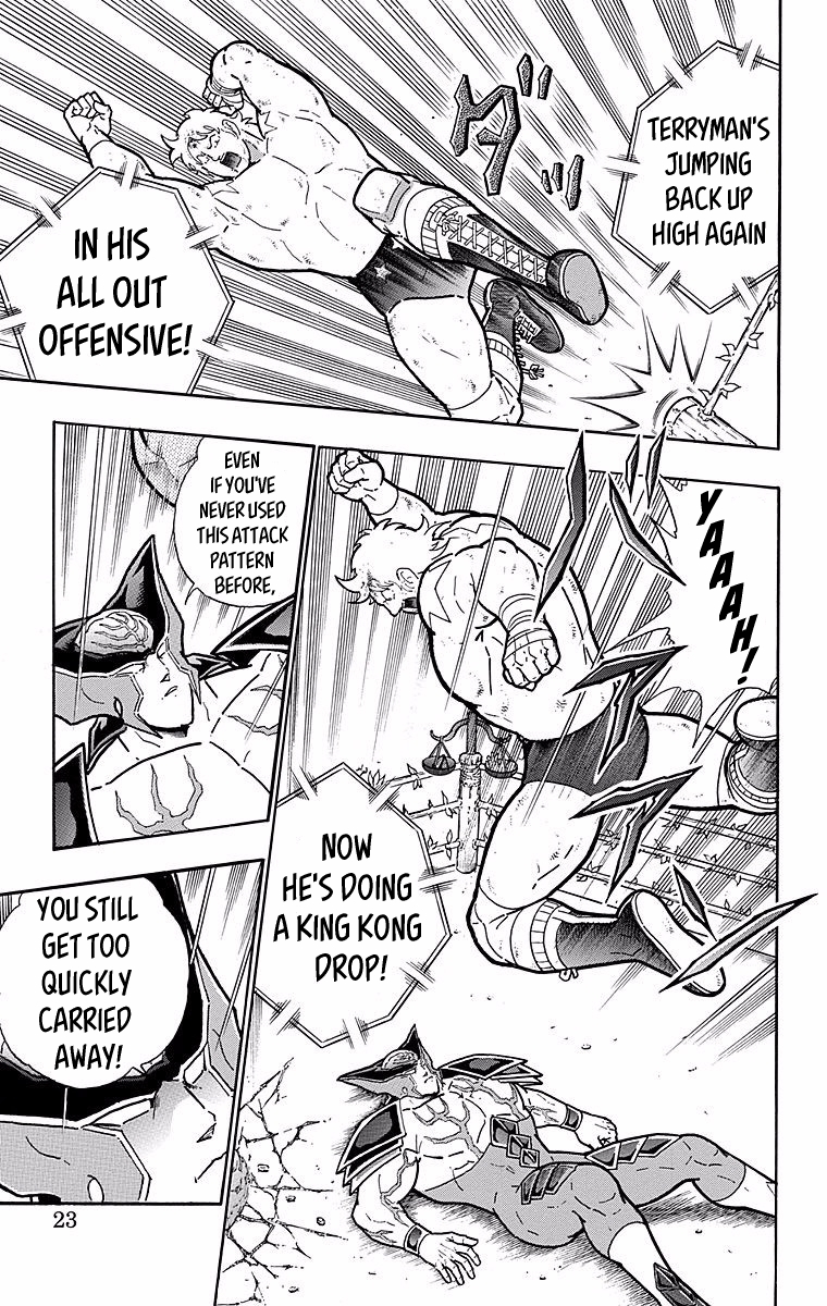 Kinnikuman Chapter 536 page 22 - Chapter 536: Terryman's Deadly Aerial Assault!