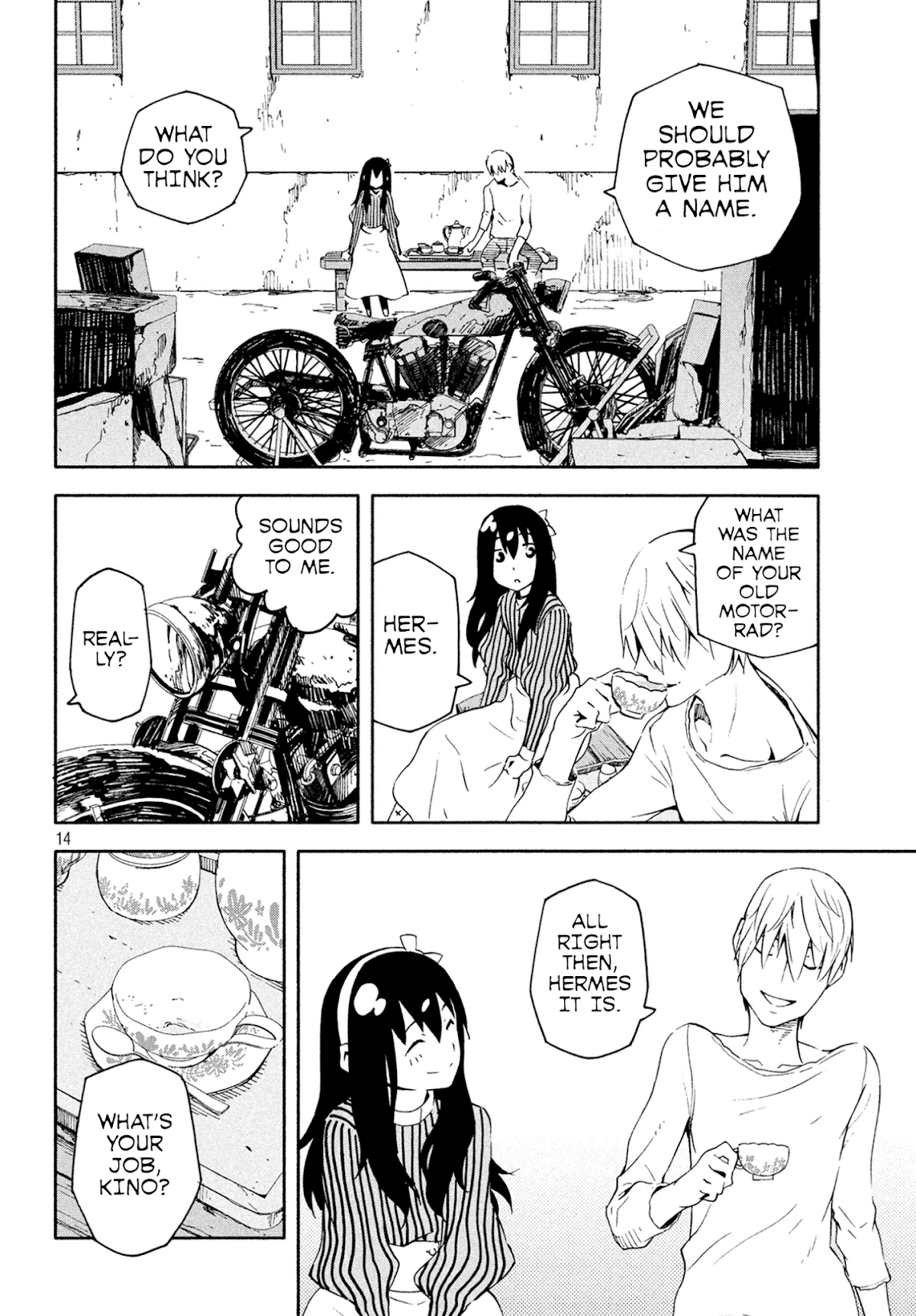 Kino's Journey (Shiomiya) Chapter 1 page 14 - Chapter 1: Land of Adults -Natural Rights-