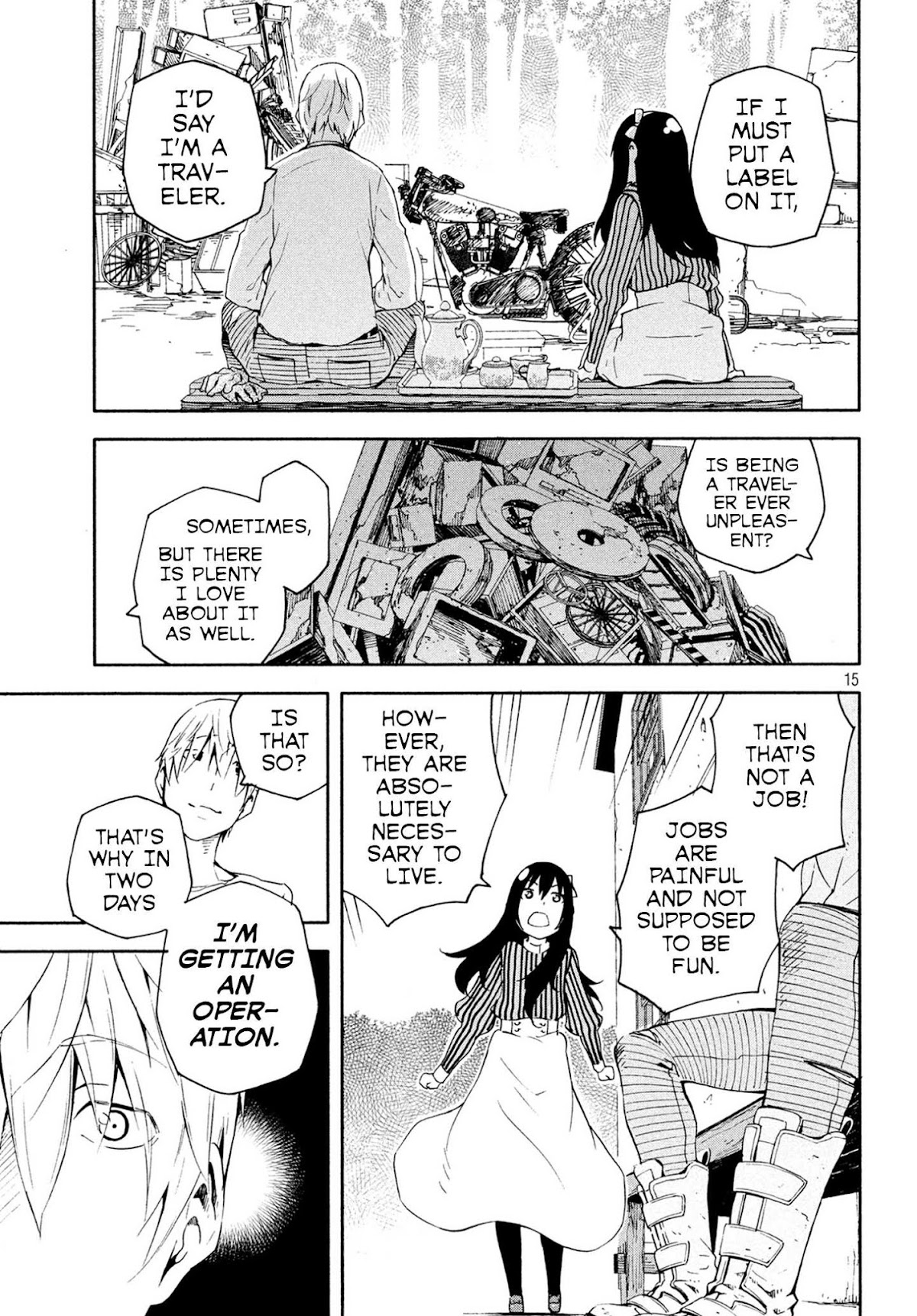 Kino's Journey (Shiomiya) Chapter 1 page 15 - Chapter 1: Land of Adults -Natural Rights-