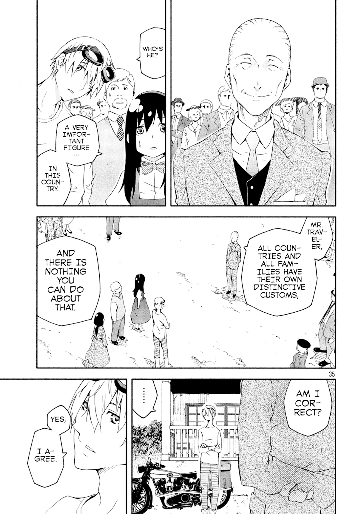 Kino's Journey (Shiomiya) Chapter 1 page 35 - Chapter 1: Land of Adults -Natural Rights-