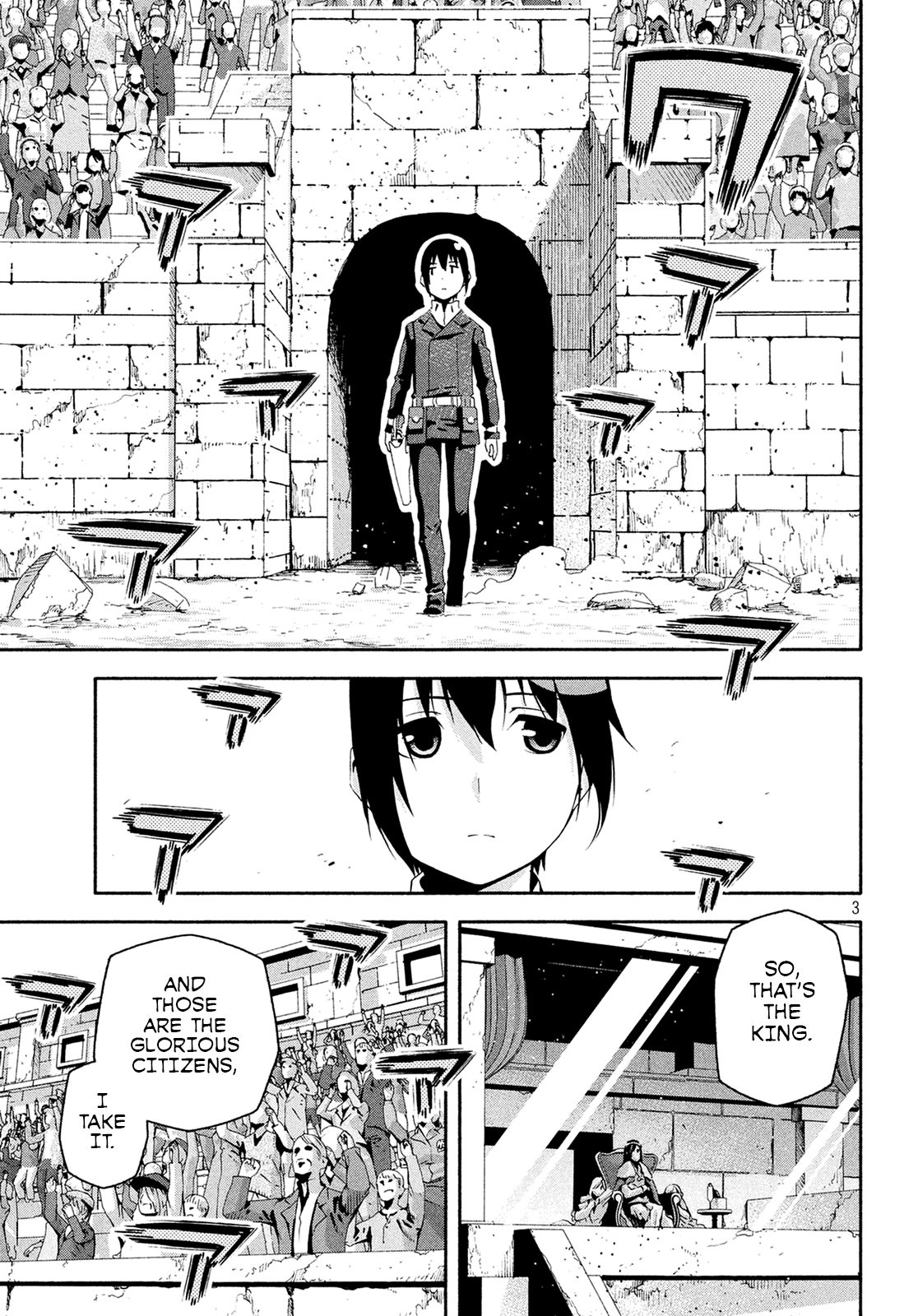 Kino's Journey (Shiomiya) Chapter 10 page 4 - Chapter 10: Coliseum -Avengers- 2/4