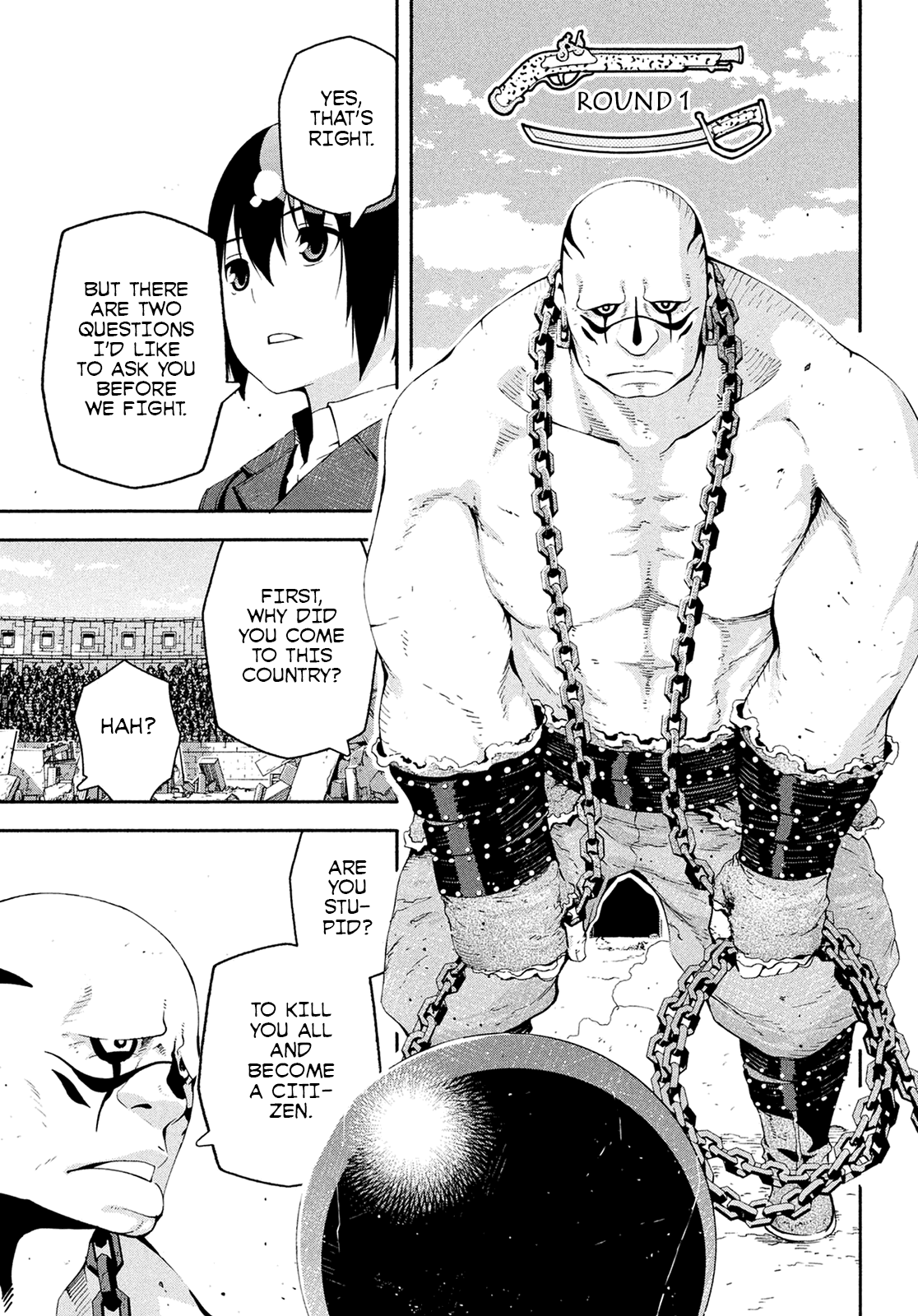 Kino's Journey (Shiomiya) Chapter 10 page 7 - Chapter 10: Coliseum -Avengers- 2/4