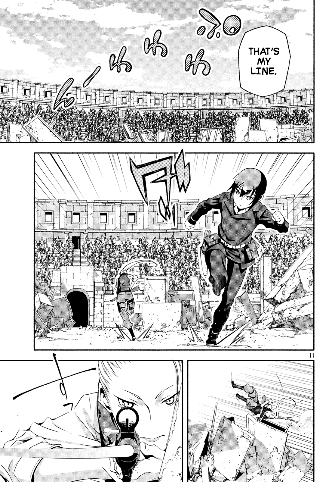 Kino's Journey (Shiomiya) Chapter 11 page 11 - Chapter 11: Coliseum -Avengers- 3/4