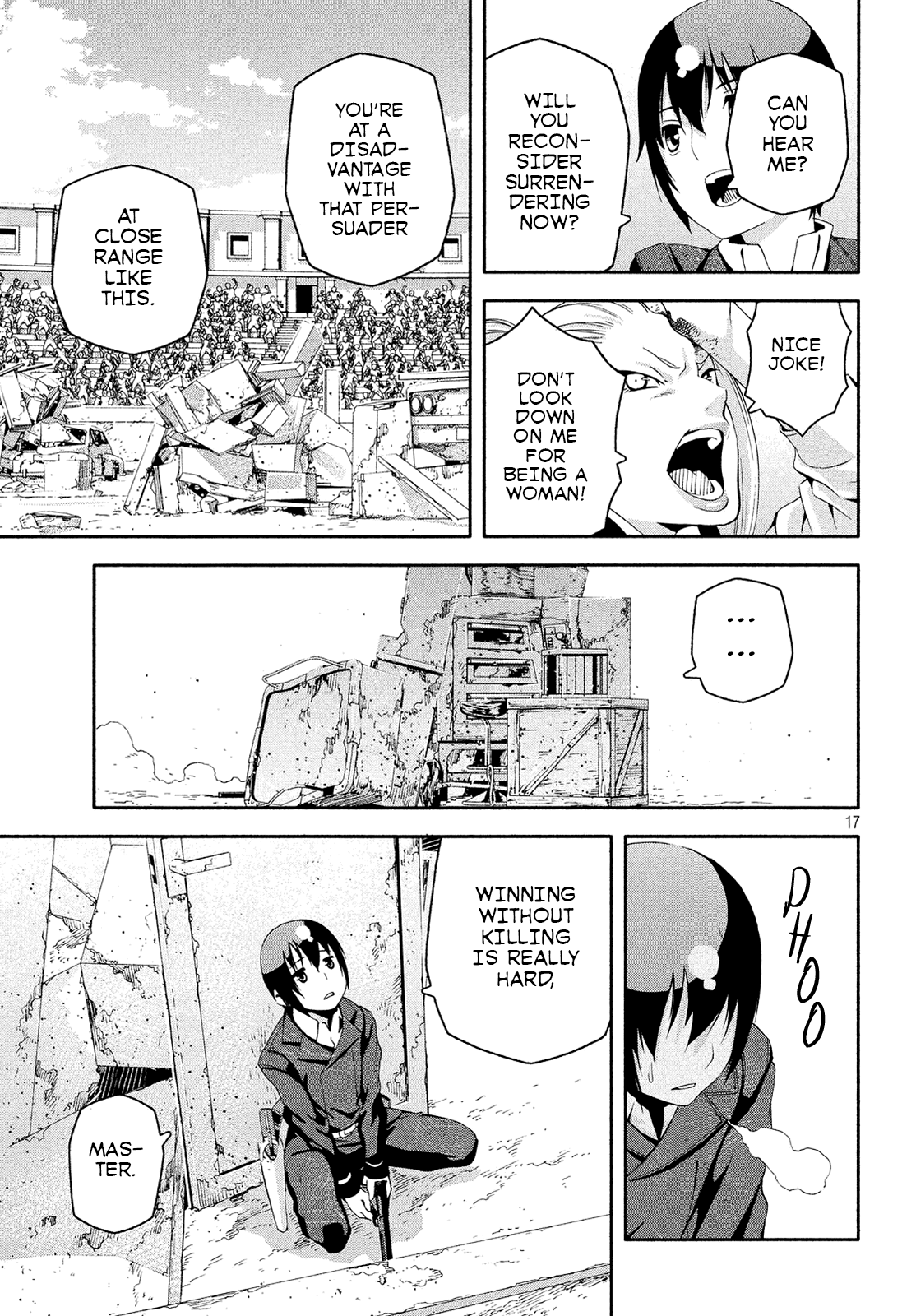 Kino's Journey (Shiomiya) Chapter 11 page 17 - Chapter 11: Coliseum -Avengers- 3/4