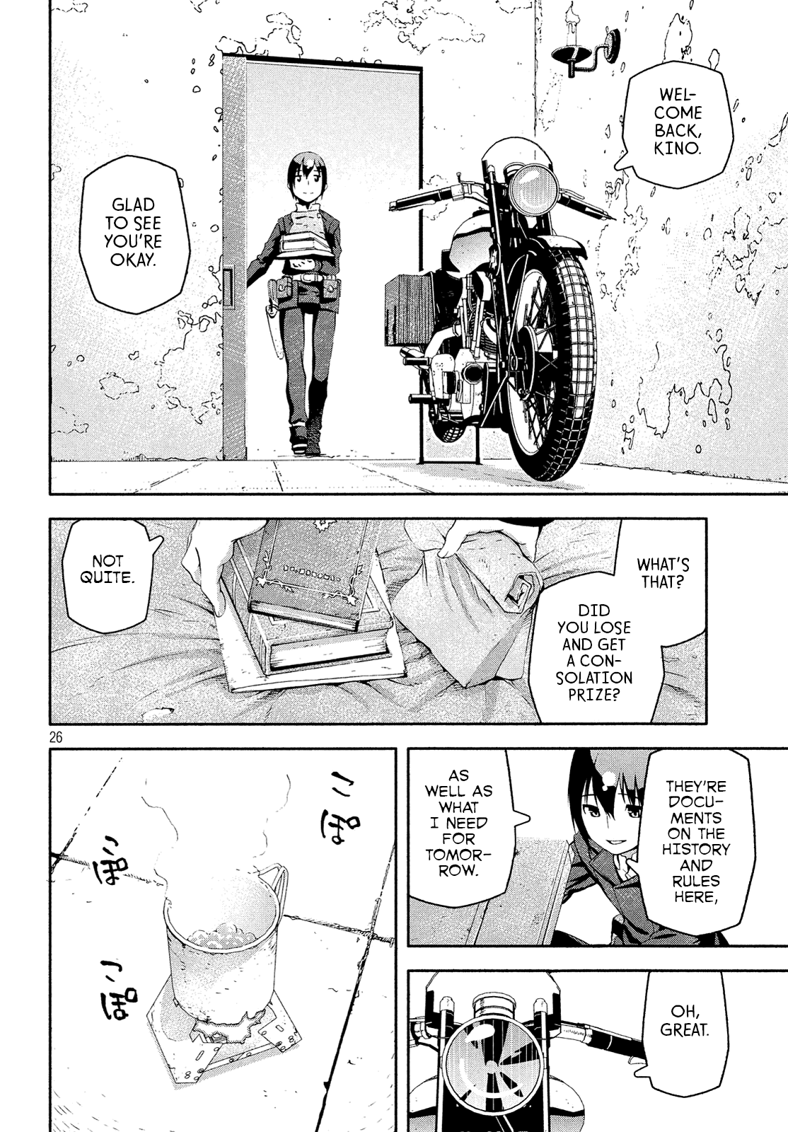 Kino's Journey (Shiomiya) Chapter 11 page 26 - Chapter 11: Coliseum -Avengers- 3/4
