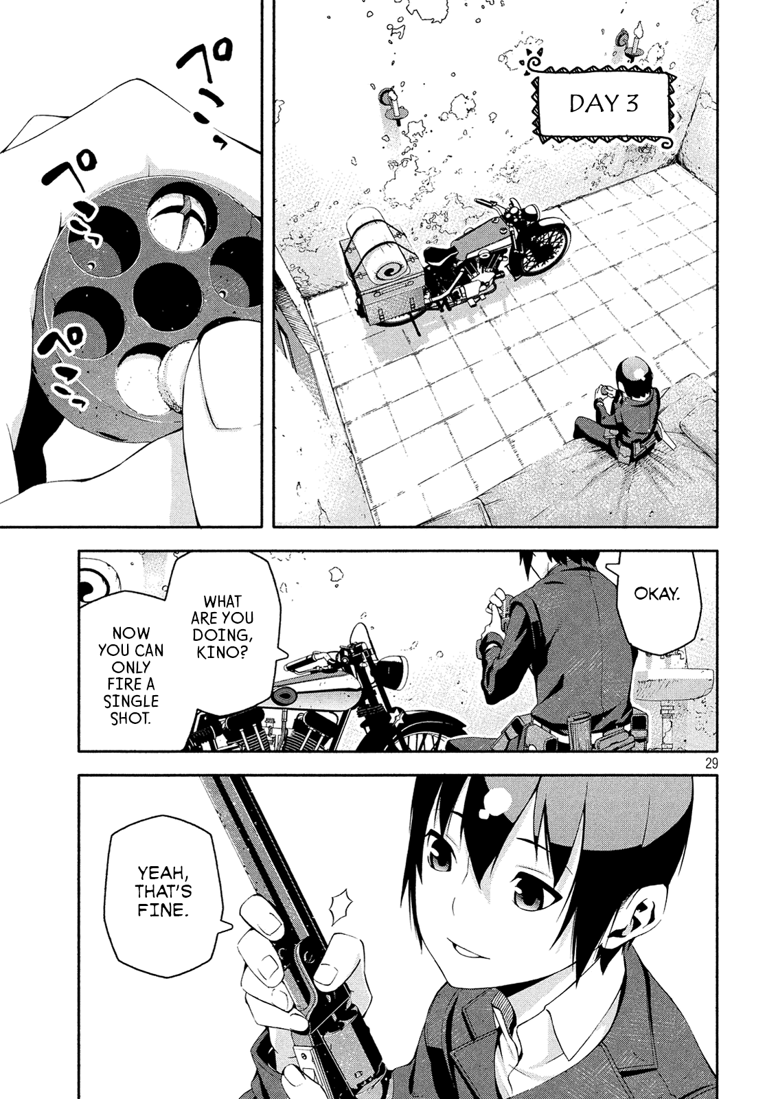 Kino's Journey (Shiomiya) Chapter 11 page 29 - Chapter 11: Coliseum -Avengers- 3/4