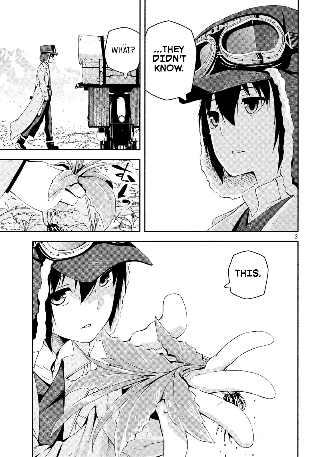 Kino's Journey (Shiomiya) Chapter 12.5 page 3 - Chapter 12.5: Epilogue: Amidst the Clouds・a -Blinder・a-