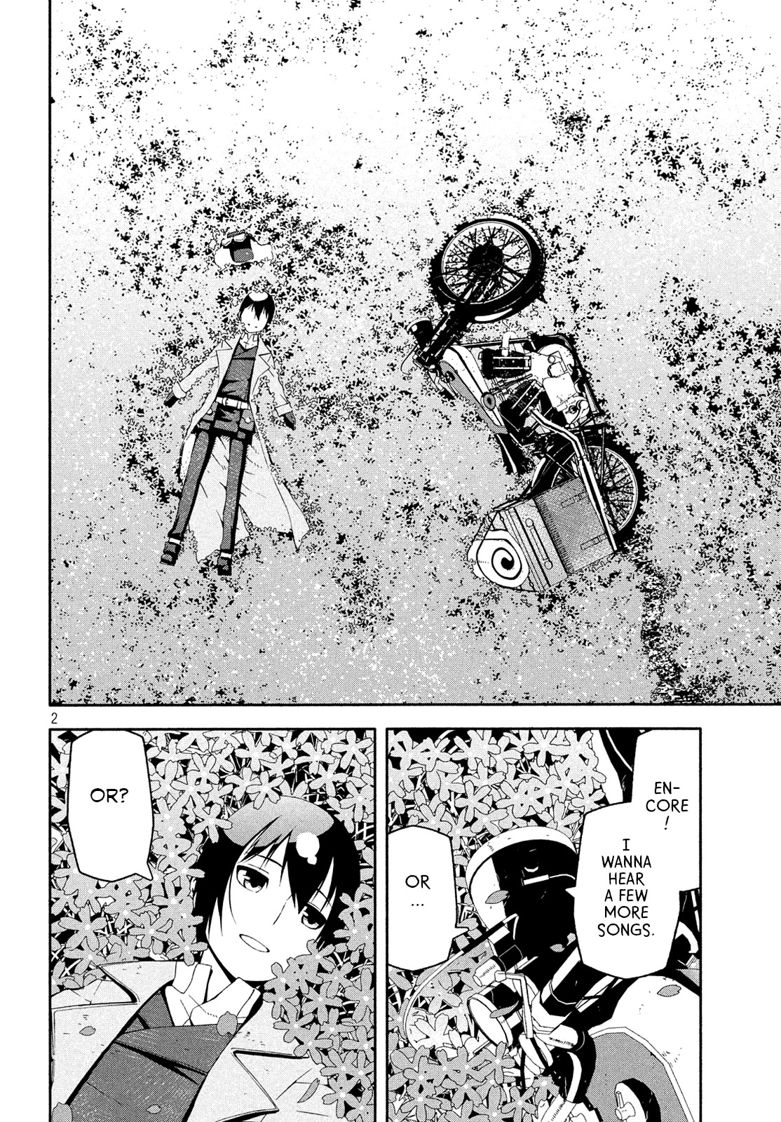 Kino's Journey (Shiomiya) Chapter 12.75 page 2 - Chapter 12.75: Prologue: Amidst a Crimson Sea・b -Blooming Prairie・b-