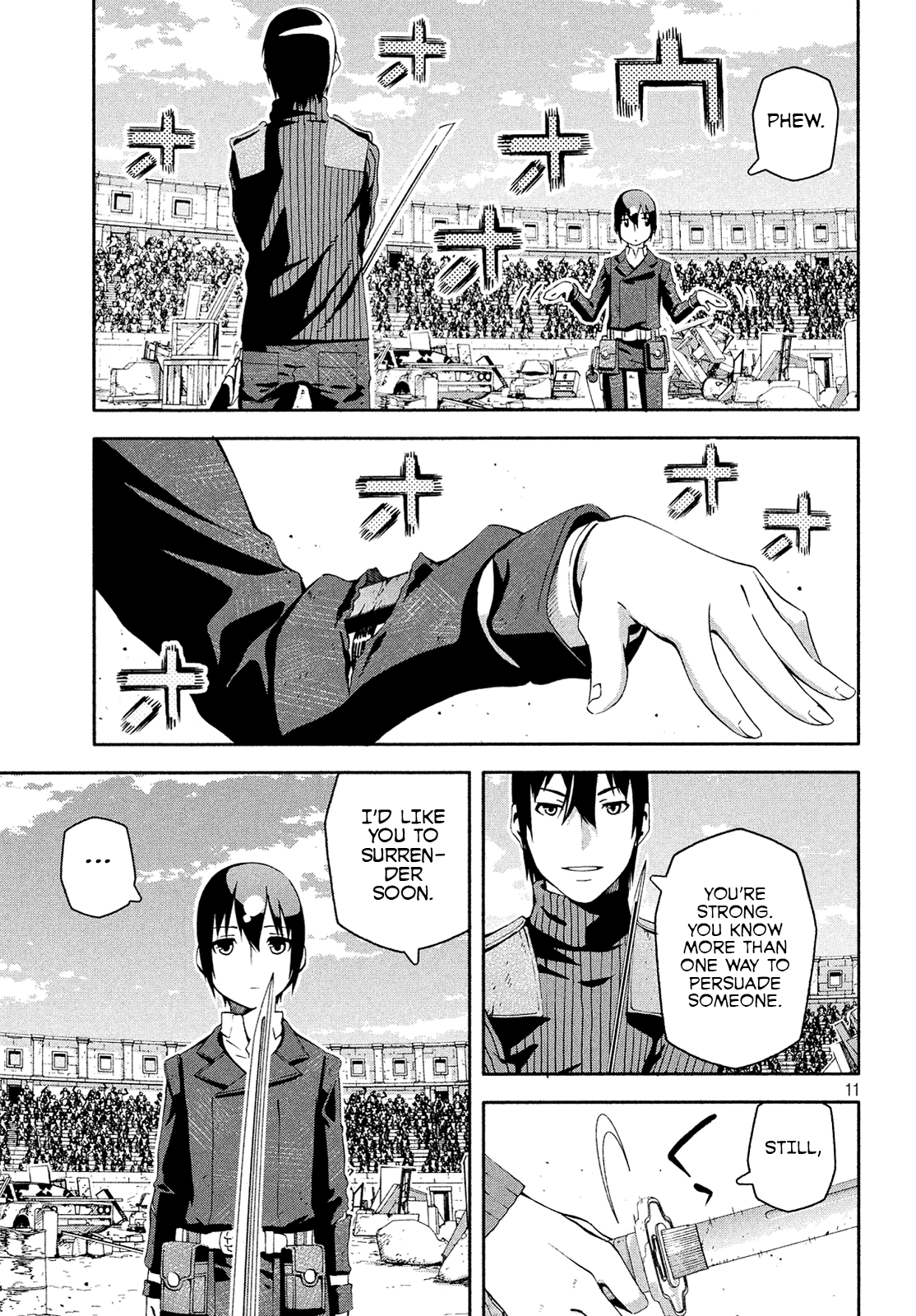 Kino's Journey (Shiomiya) Chapter 12 page 11 - Chapter 12: Coliseum -Avengers- 4/4