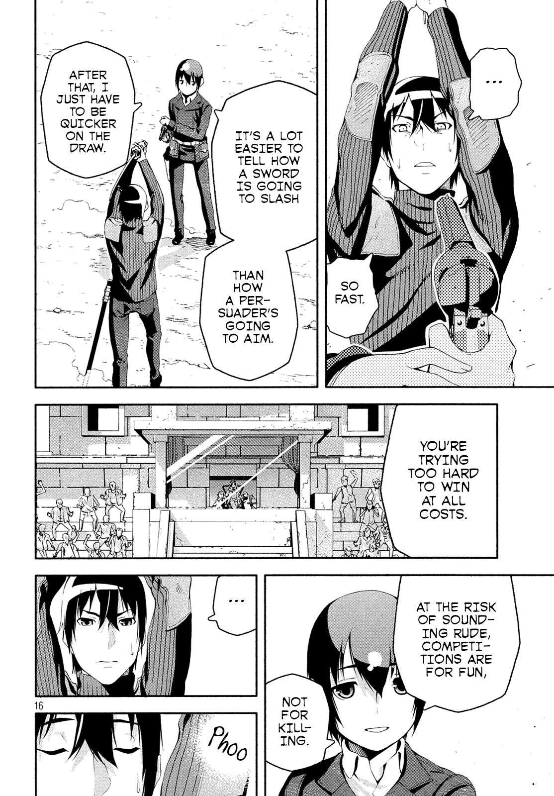 Kino's Journey (Shiomiya) Chapter 12 page 16 - Chapter 12: Coliseum -Avengers- 4/4