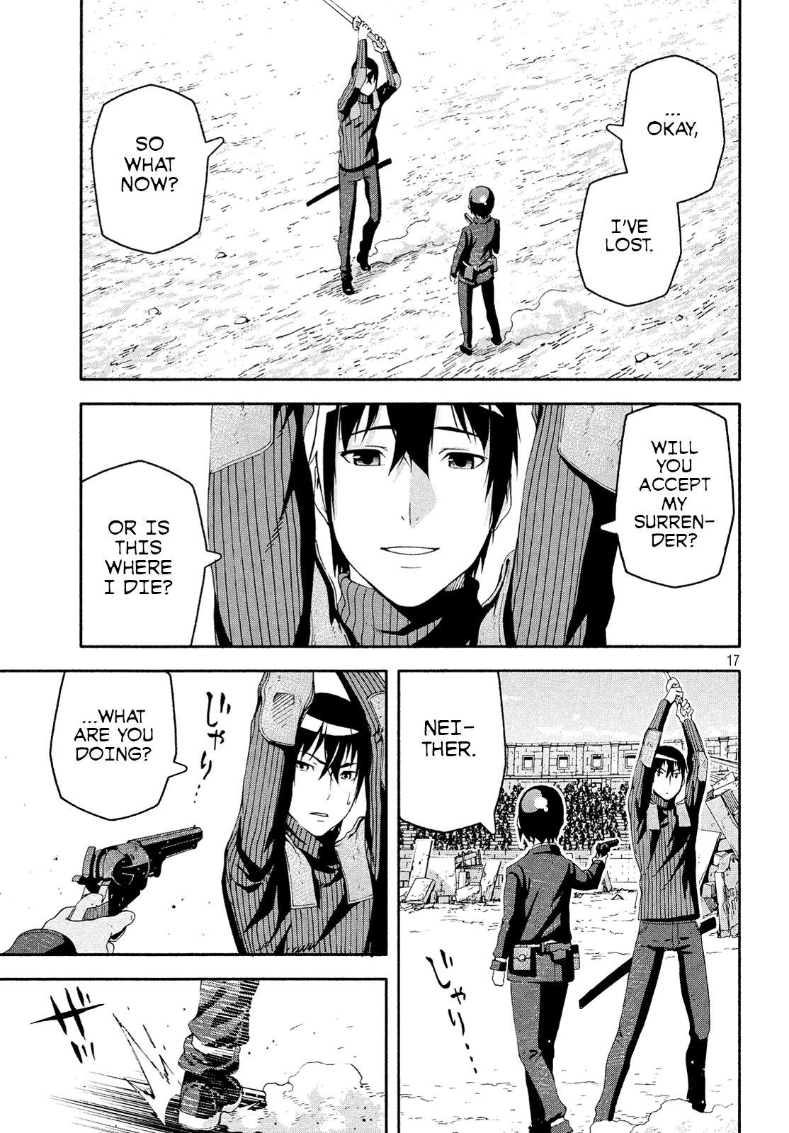 Kino's Journey (Shiomiya) Chapter 12 page 17 - Chapter 12: Coliseum -Avengers- 4/4