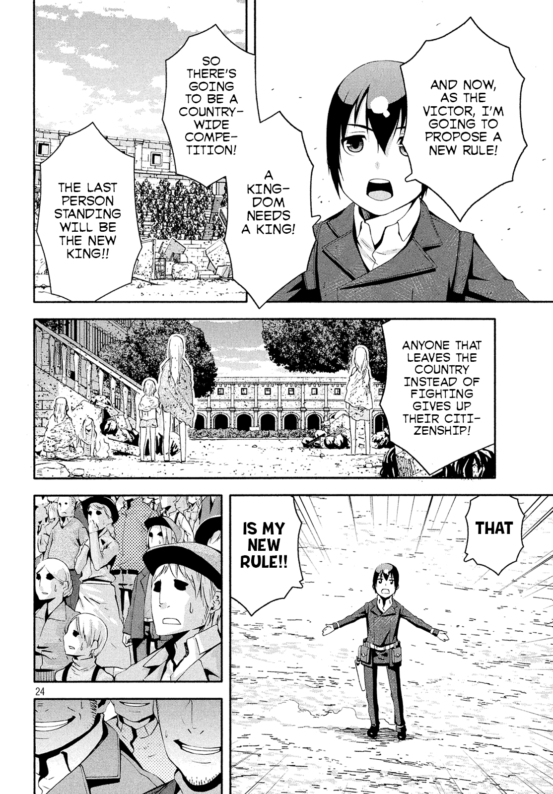 Kino's Journey (Shiomiya) Chapter 12 page 23 - Chapter 12: Coliseum -Avengers- 4/4