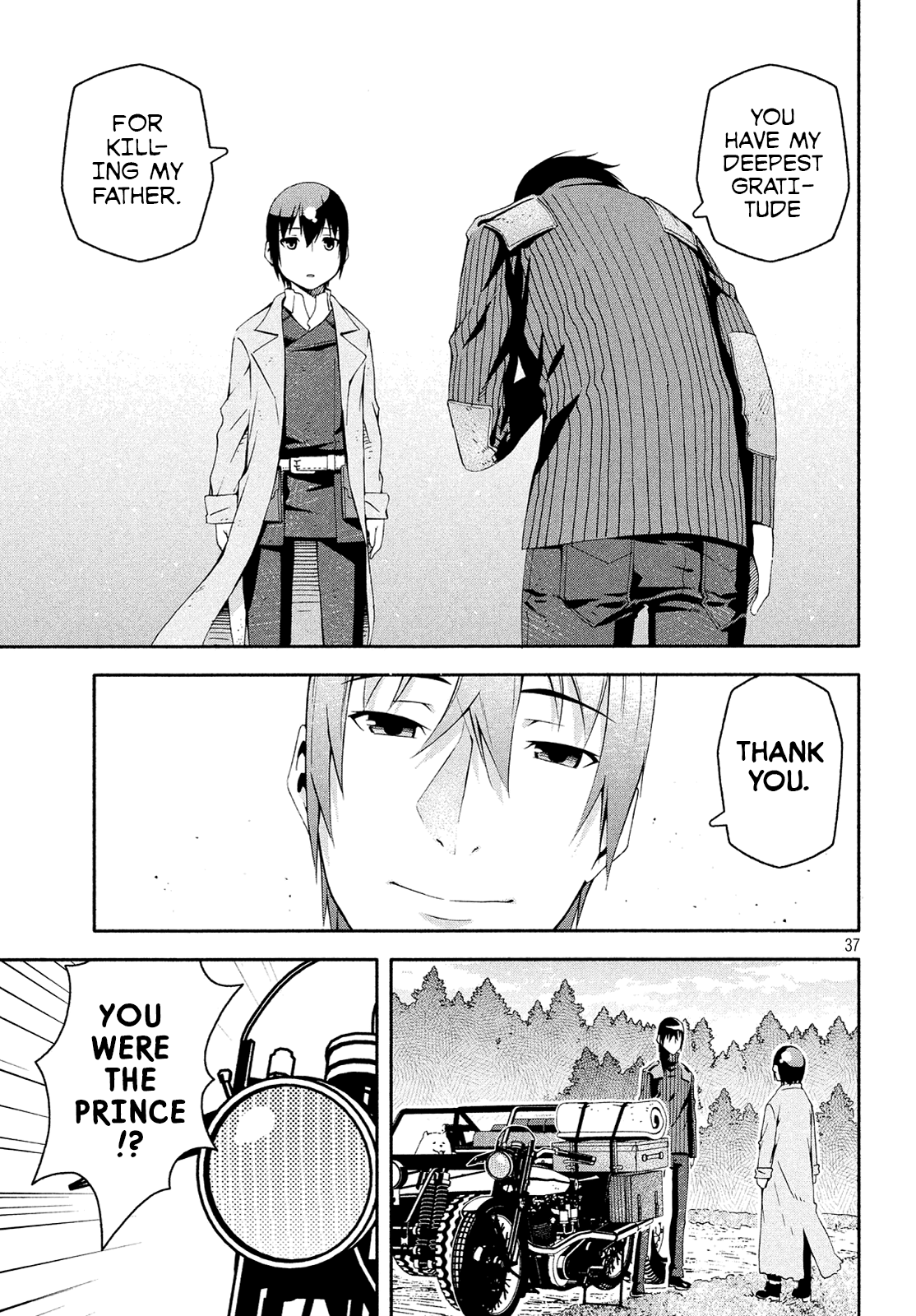 Kino's Journey (Shiomiya) Chapter 12 page 36 - Chapter 12: Coliseum -Avengers- 4/4