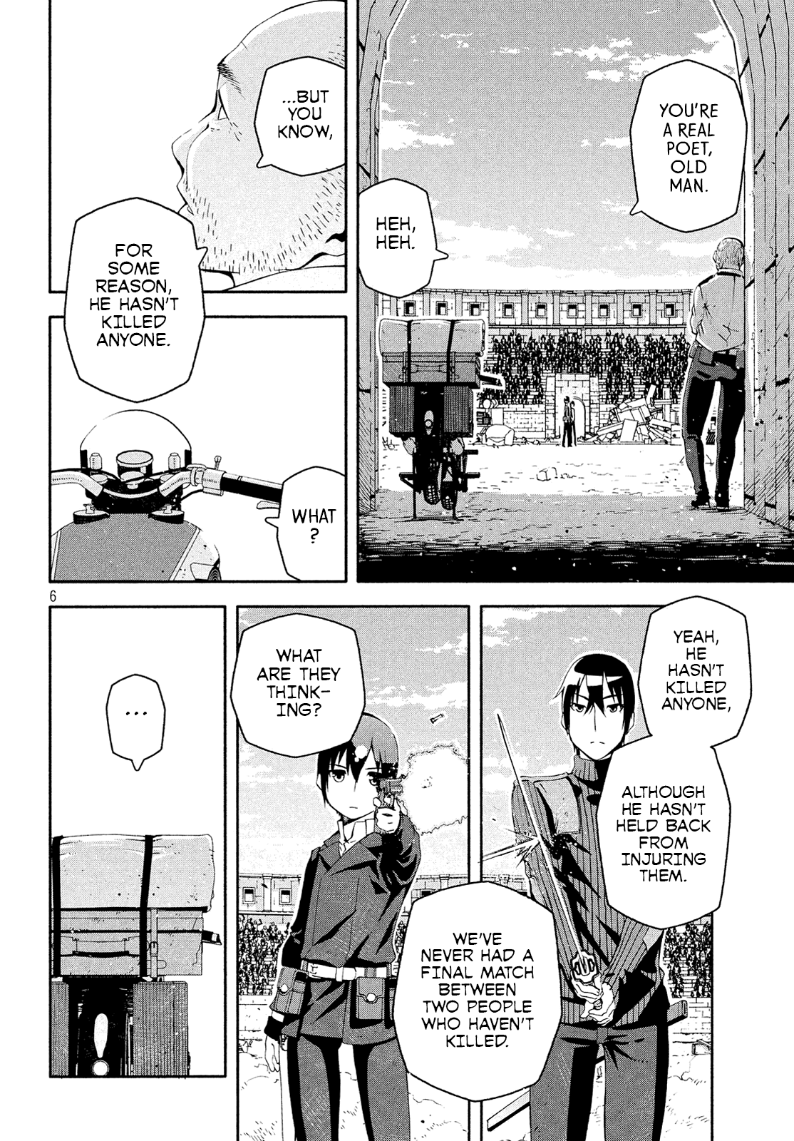 Kino's Journey (Shiomiya) Chapter 12 page 6 - Chapter 12: Coliseum -Avengers- 4/4