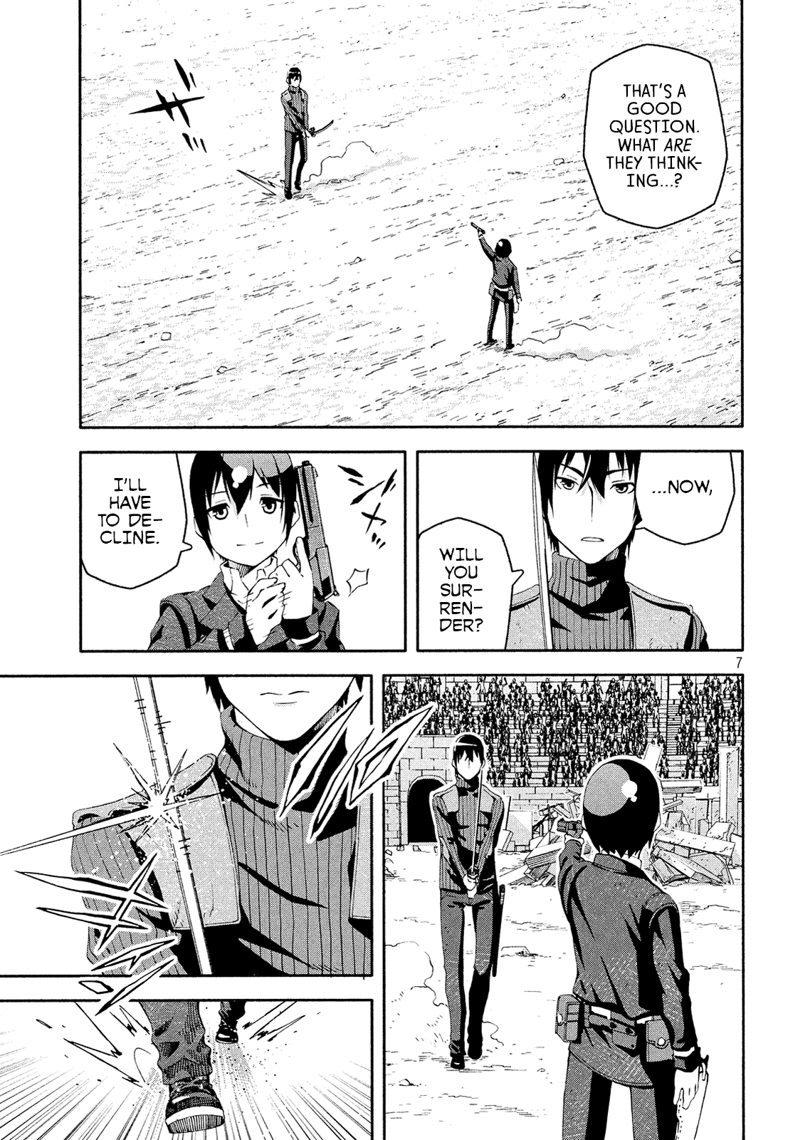 Kino's Journey (Shiomiya) Chapter 12 page 7 - Chapter 12: Coliseum -Avengers- 4/4